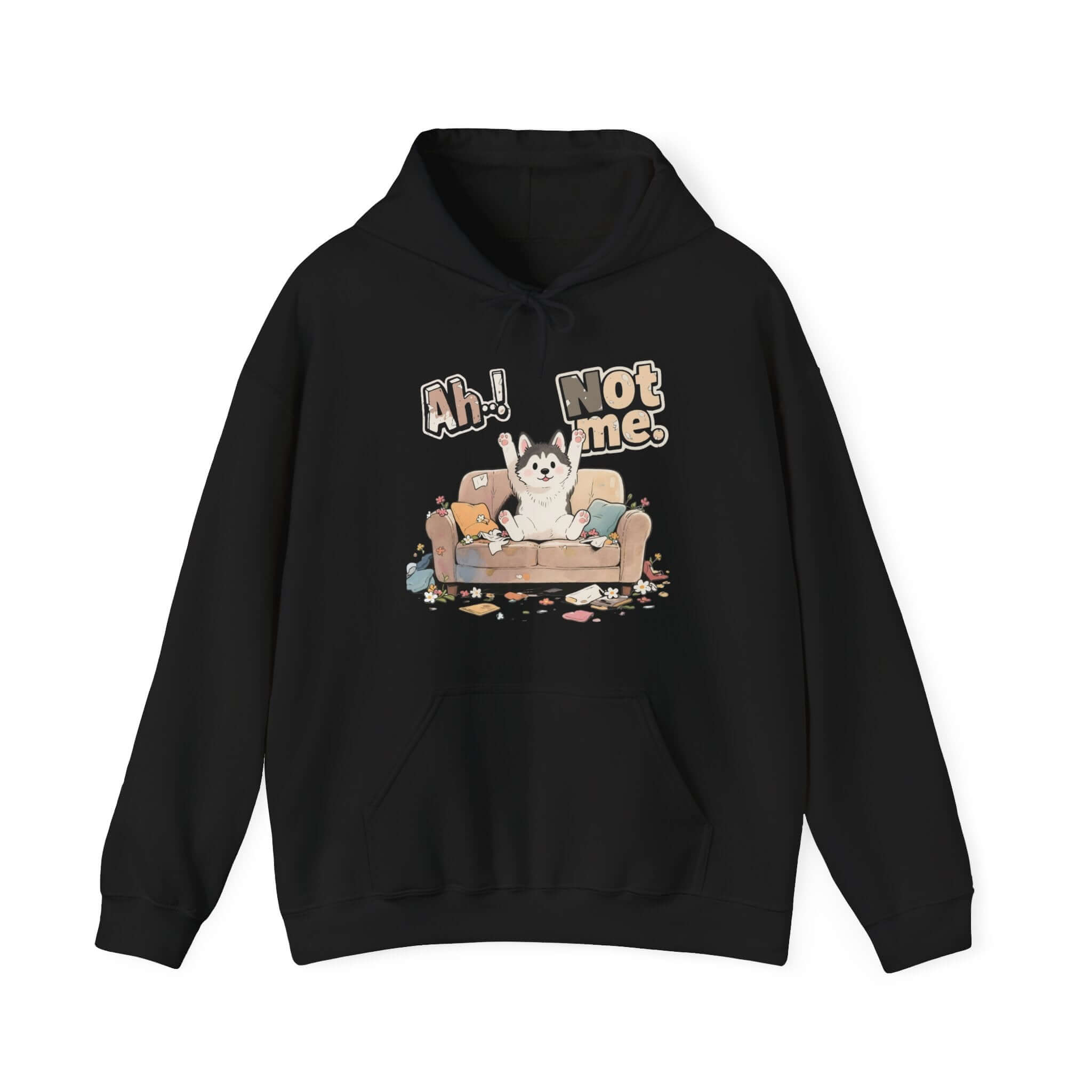 Cute Husky Unisex Pullover Hoodie - Cozy Dog Lover Apparel