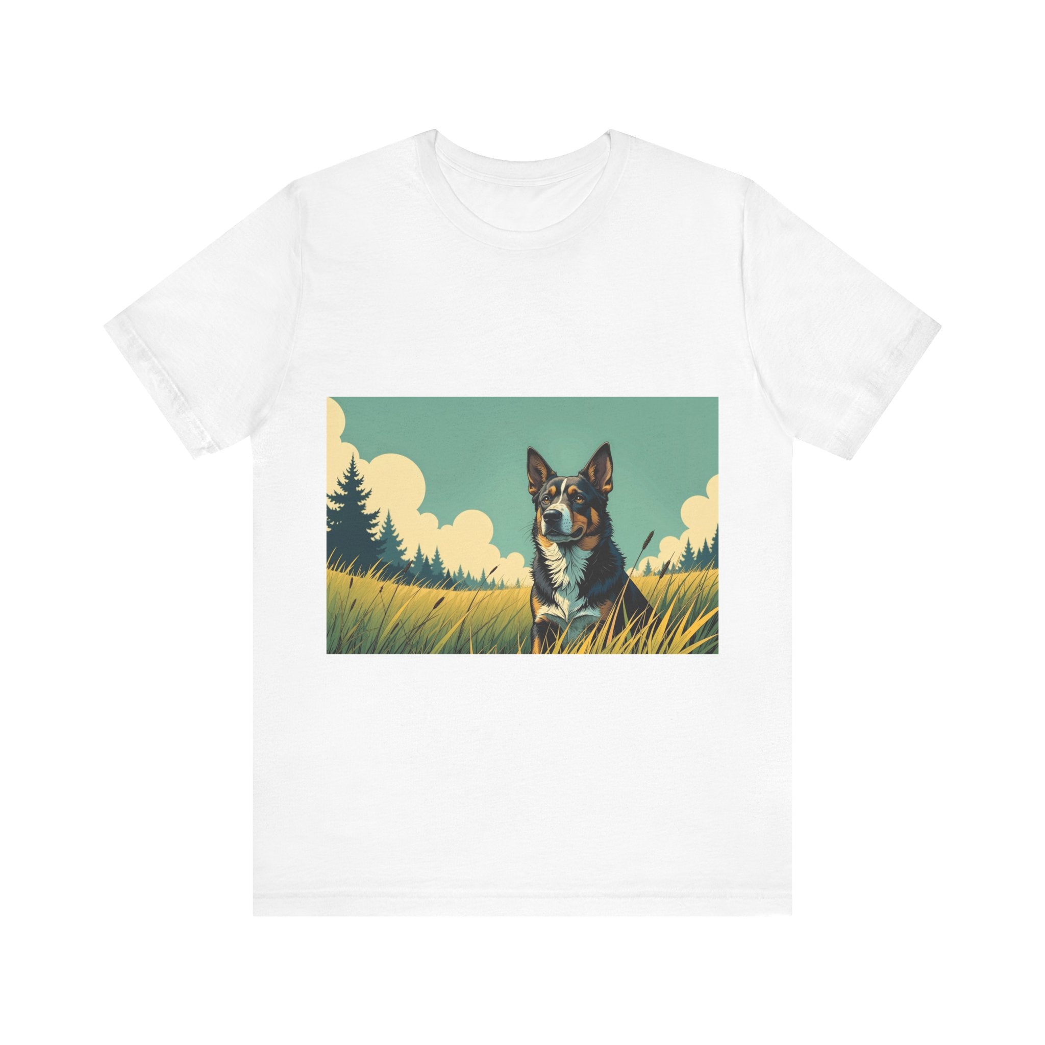 Playful Puppy Graphic Unisex Jersey Tee | Dog Lover Top