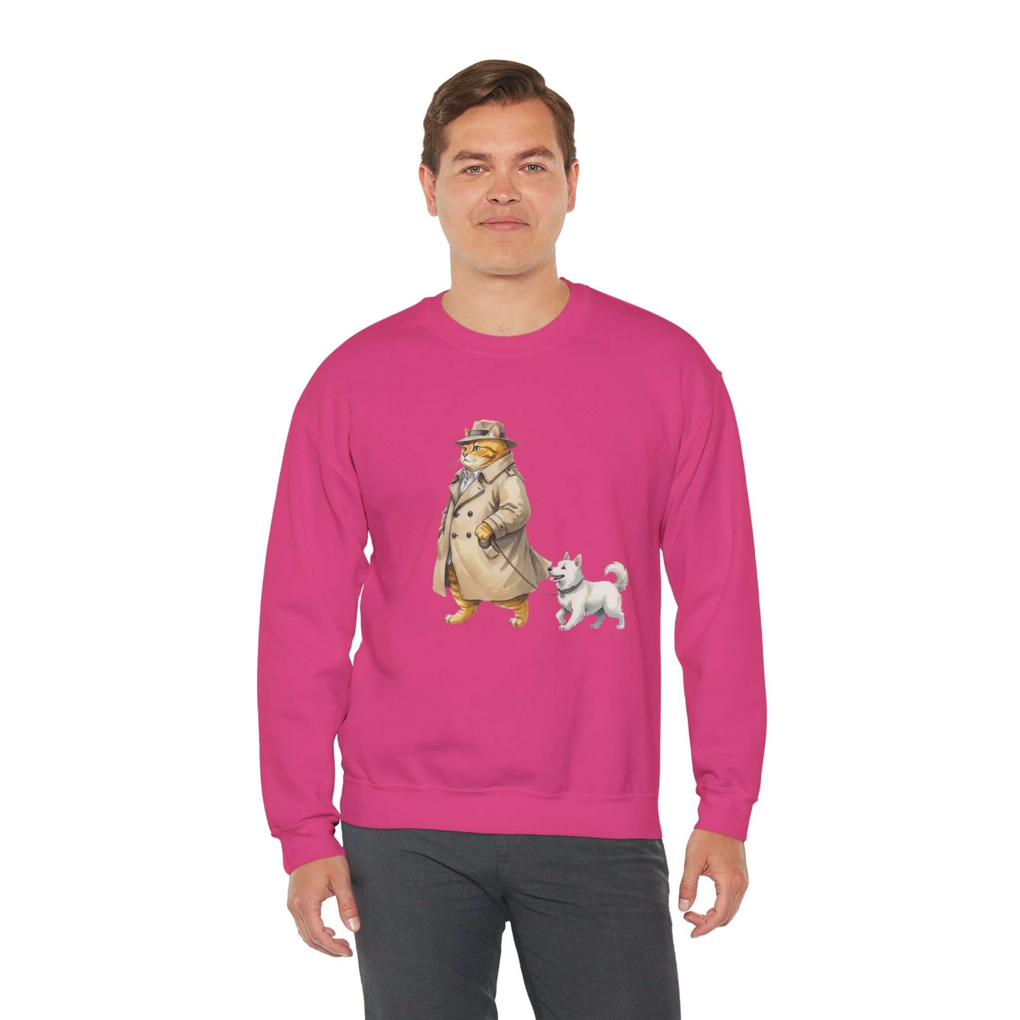 Watercolor Cat & Dog Crewneck Sweatshirt | Lived-In Style