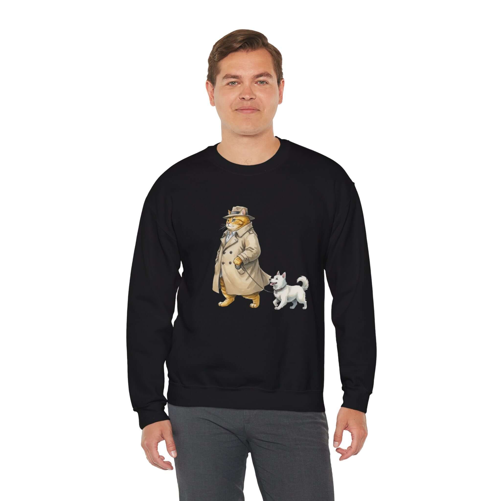 Watercolor Cat & Dog Crewneck Sweatshirt | Lived-In Style