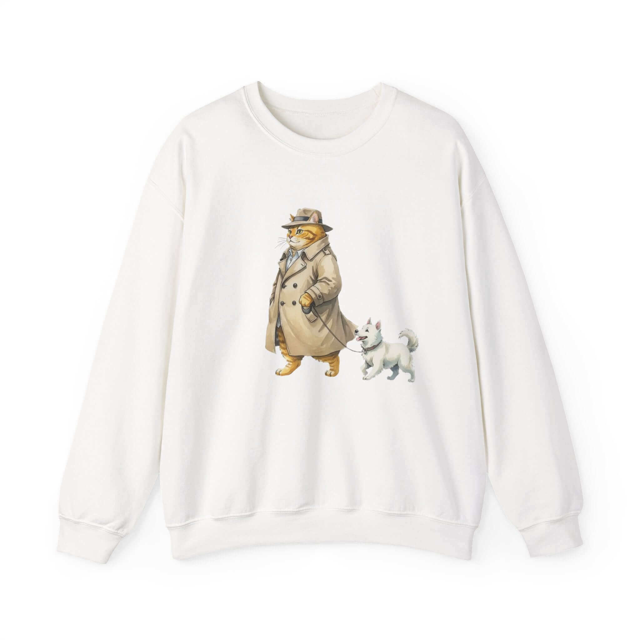 Watercolor Cat & Dog Crewneck Sweatshirt | Lived-In Style