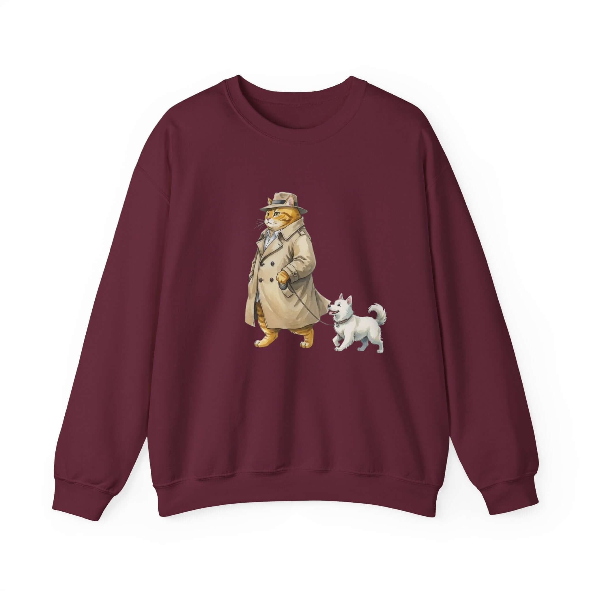 Watercolor Cat & Dog Crewneck Sweatshirt | Lived-In Style