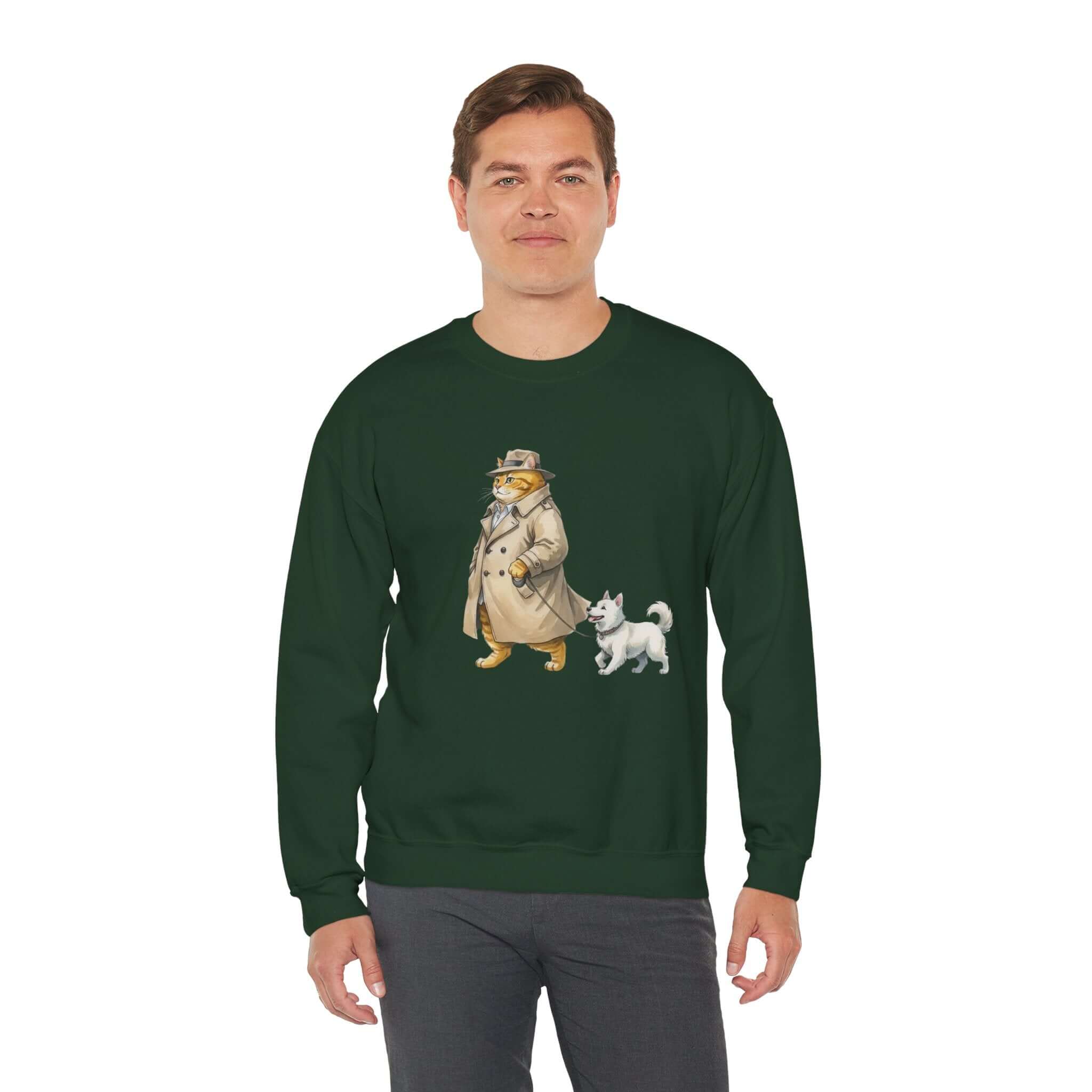 Watercolor Cat & Dog Crewneck Sweatshirt | Lived-In Style