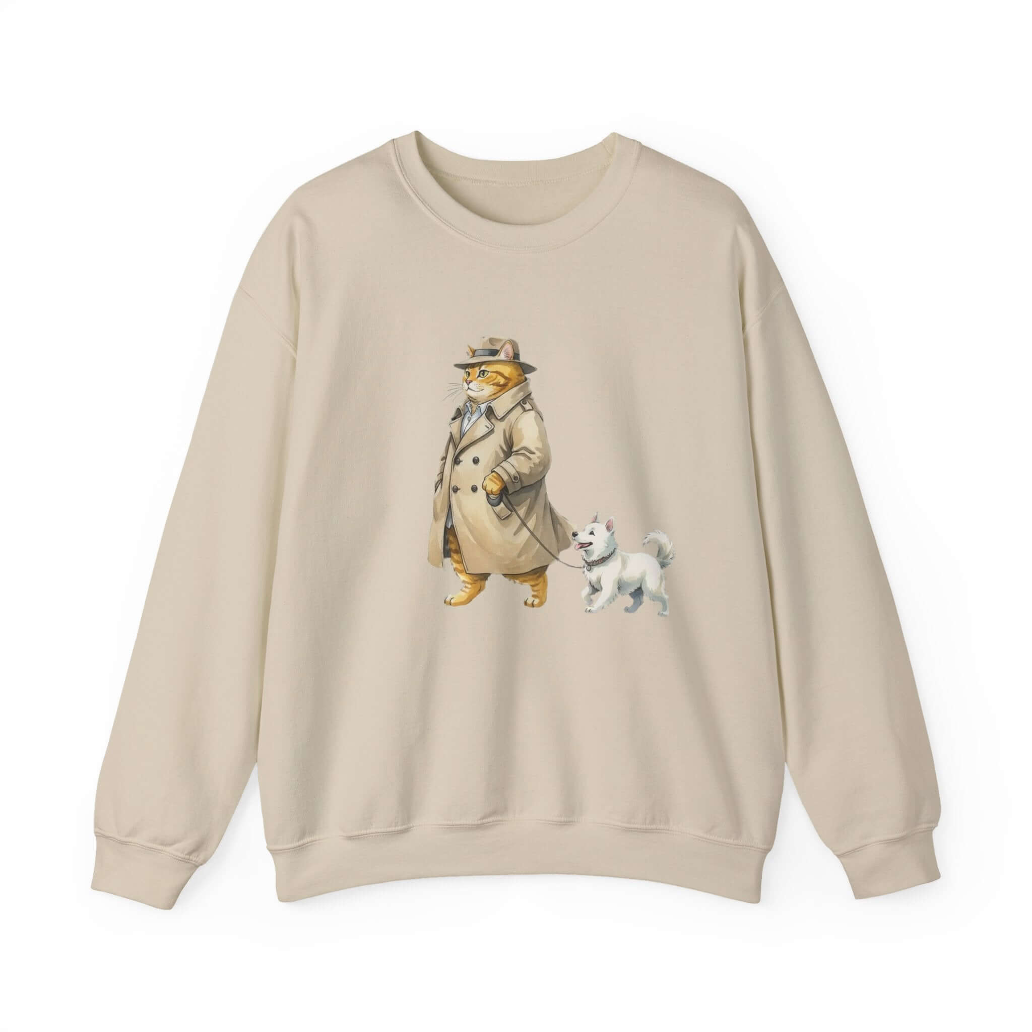 Watercolor Cat & Dog Crewneck Sweatshirt | Lived-In Style