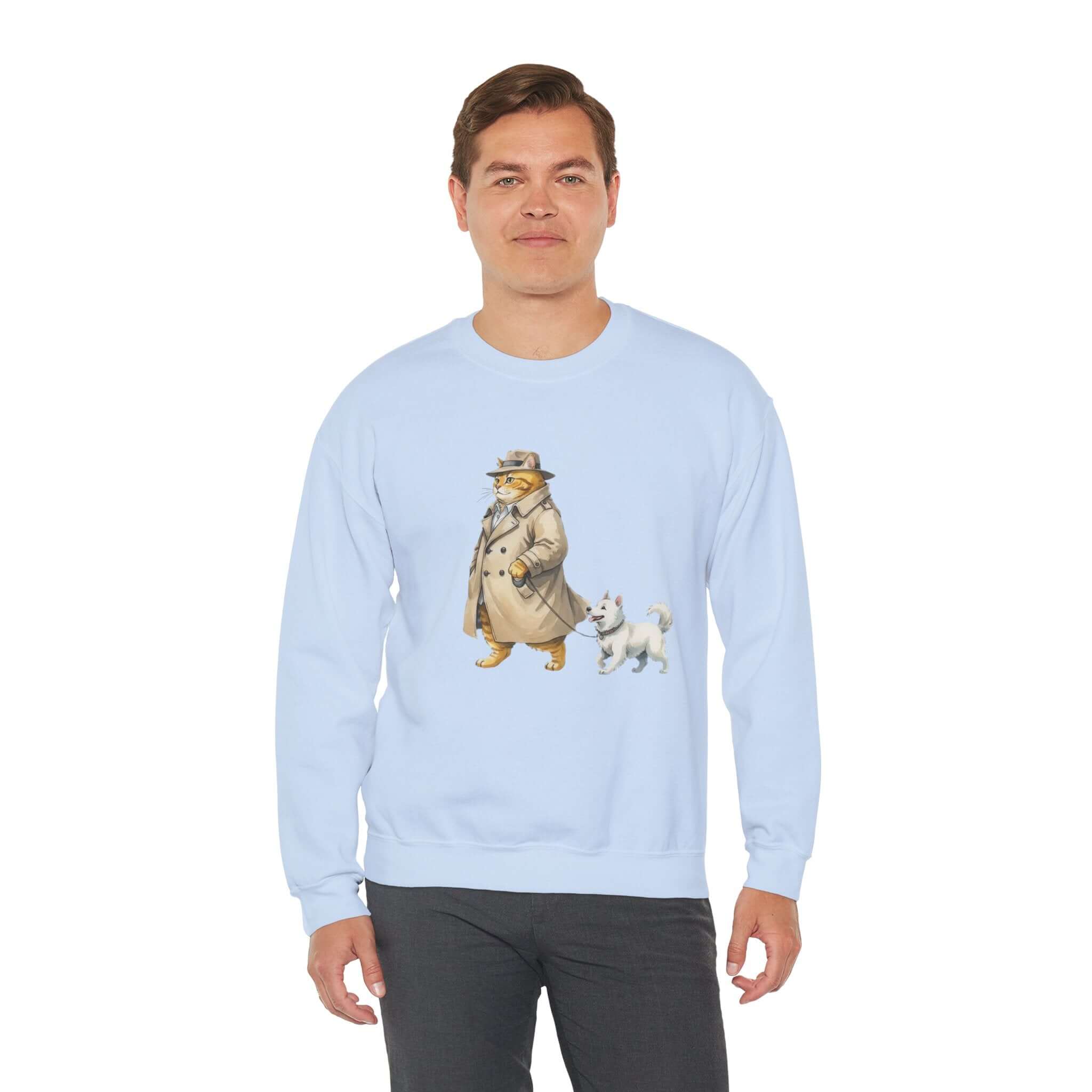 Watercolor Cat & Dog Crewneck Sweatshirt | Lived-In Style