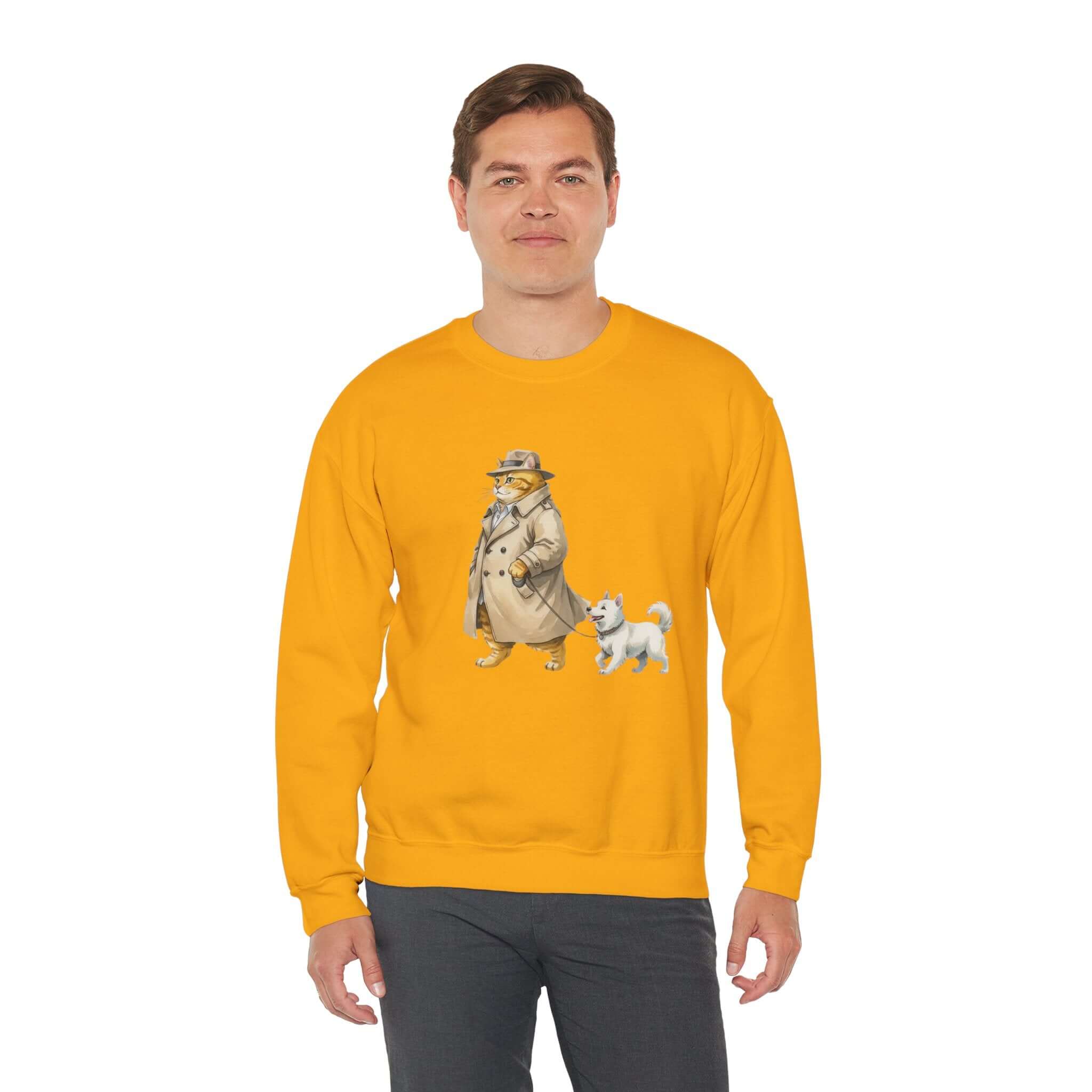 Watercolor Cat & Dog Crewneck Sweatshirt | Lived-In Style
