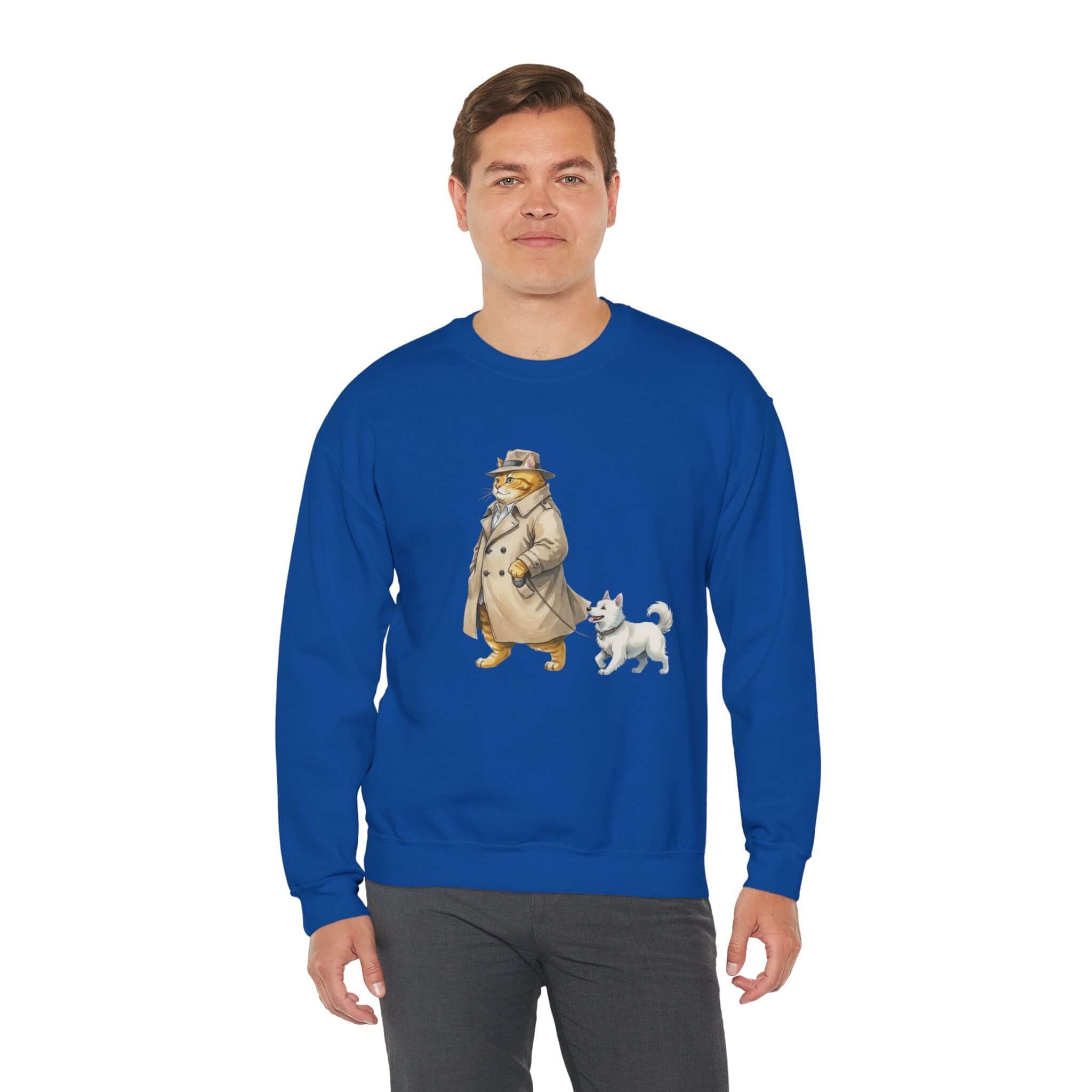 Watercolor Cat & Dog Crewneck Sweatshirt | Lived-In Style