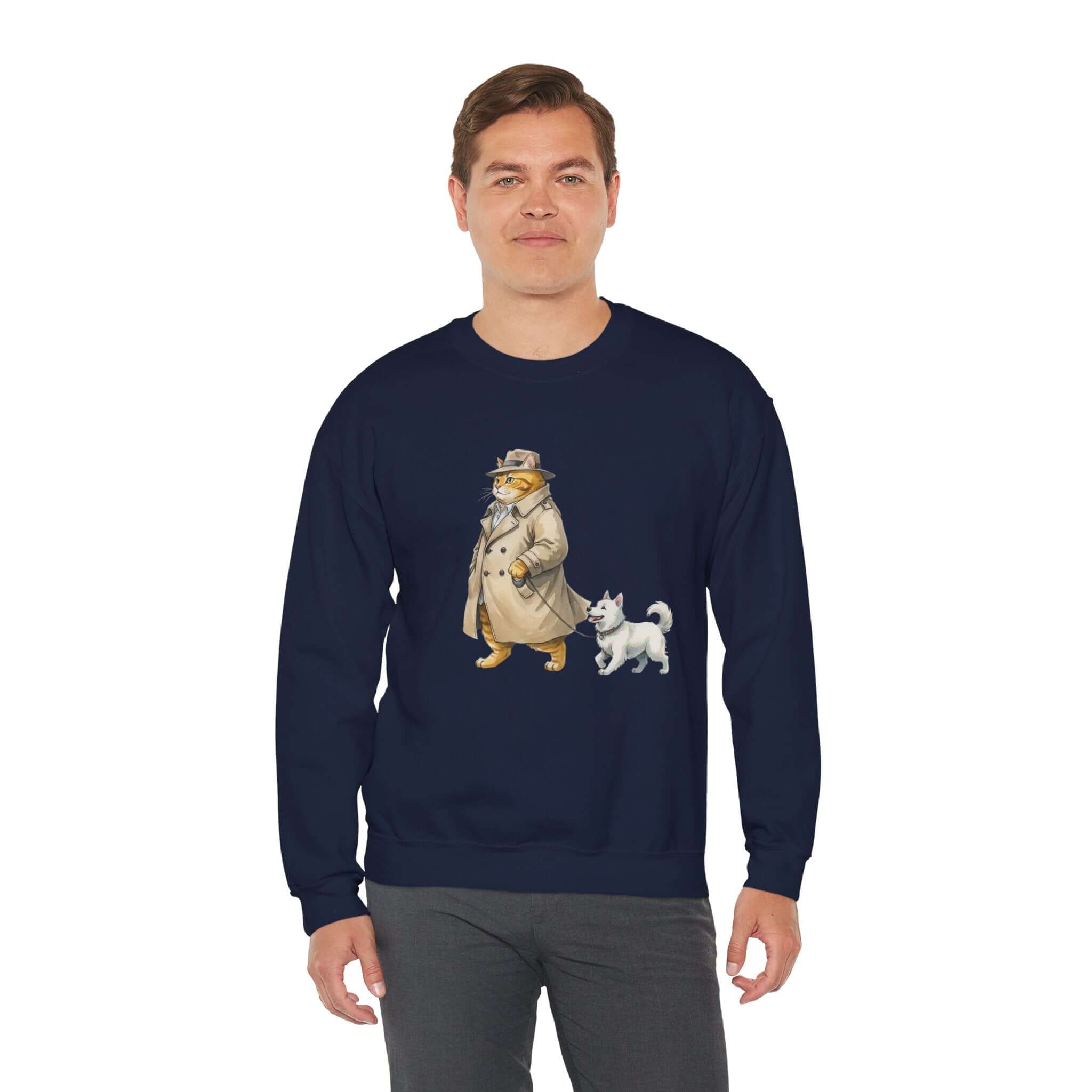 Watercolor Cat & Dog Crewneck Sweatshirt | Lived-In Style