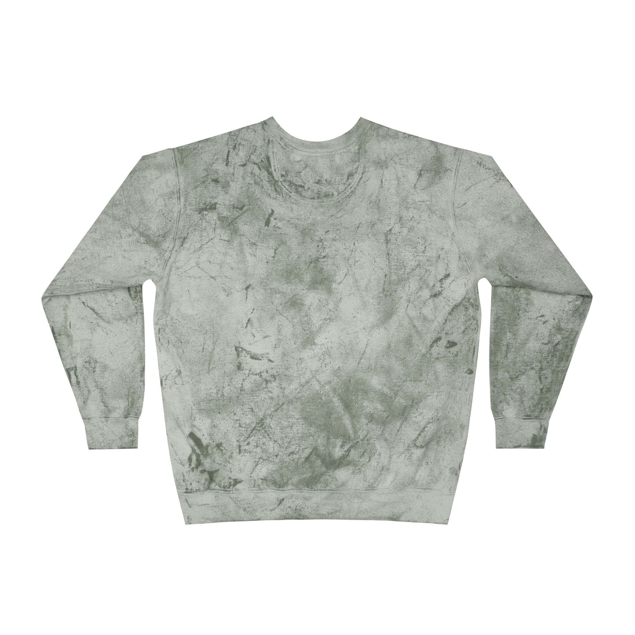 Cat Print Tie-Dye Cozy Crewneck Sweatshirt for Cat Lovers