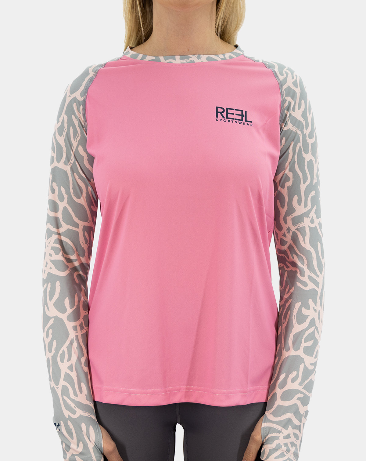 Womens Coral Reef Long Sleeve Performance Shirt - Jasmine