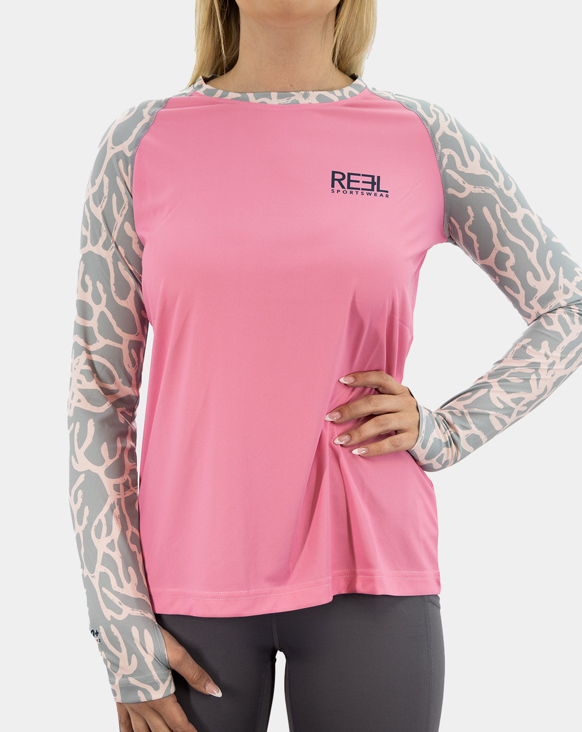 Womens Coral Reef Long Sleeve Performance Shirt - Jasmine