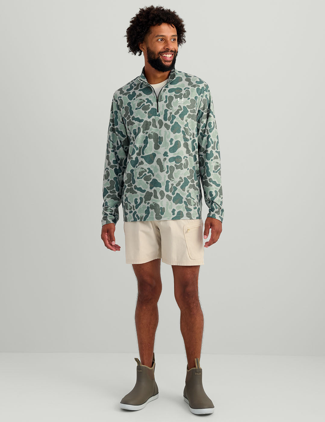 Leeward Lightweight Fleece 1/4 Zip Jacket - Print Design