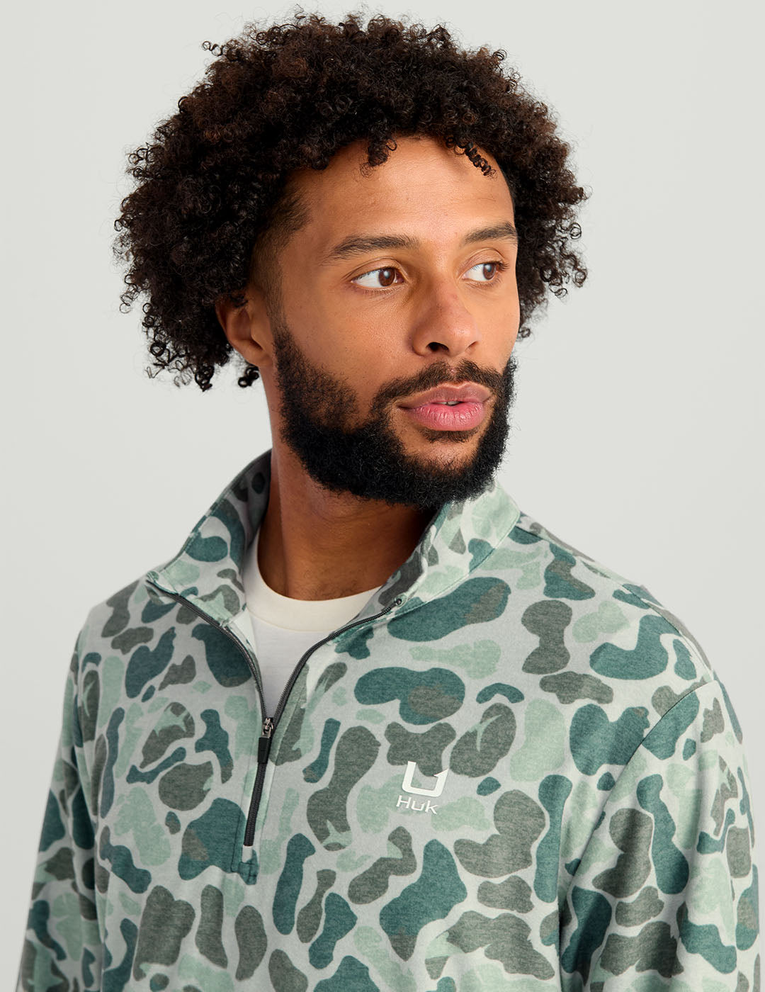 Leeward Lightweight Fleece 1/4 Zip Jacket - Print Design