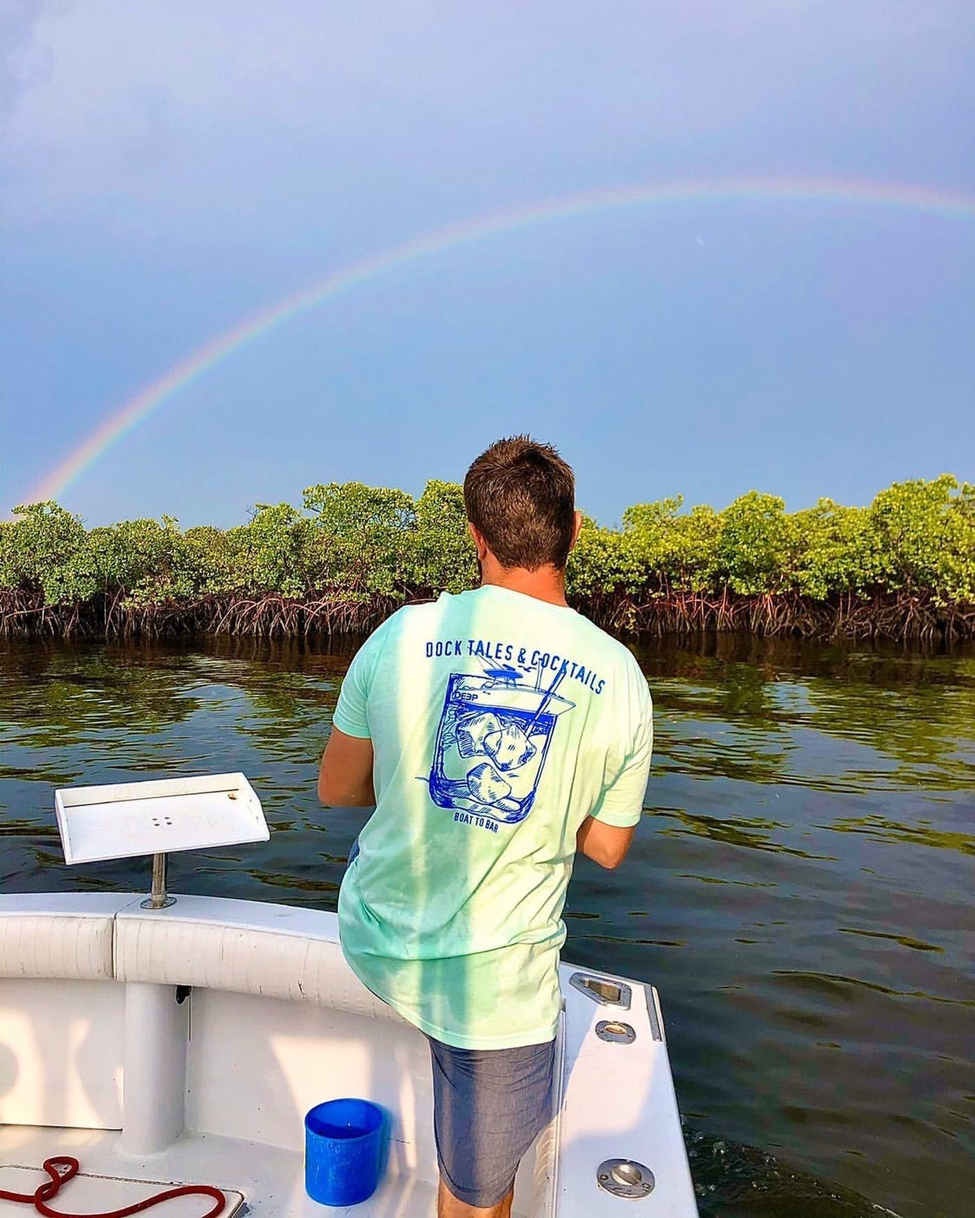 Mint Dock Tales T-Shirt - Performance Blend with UPF Sun Protection