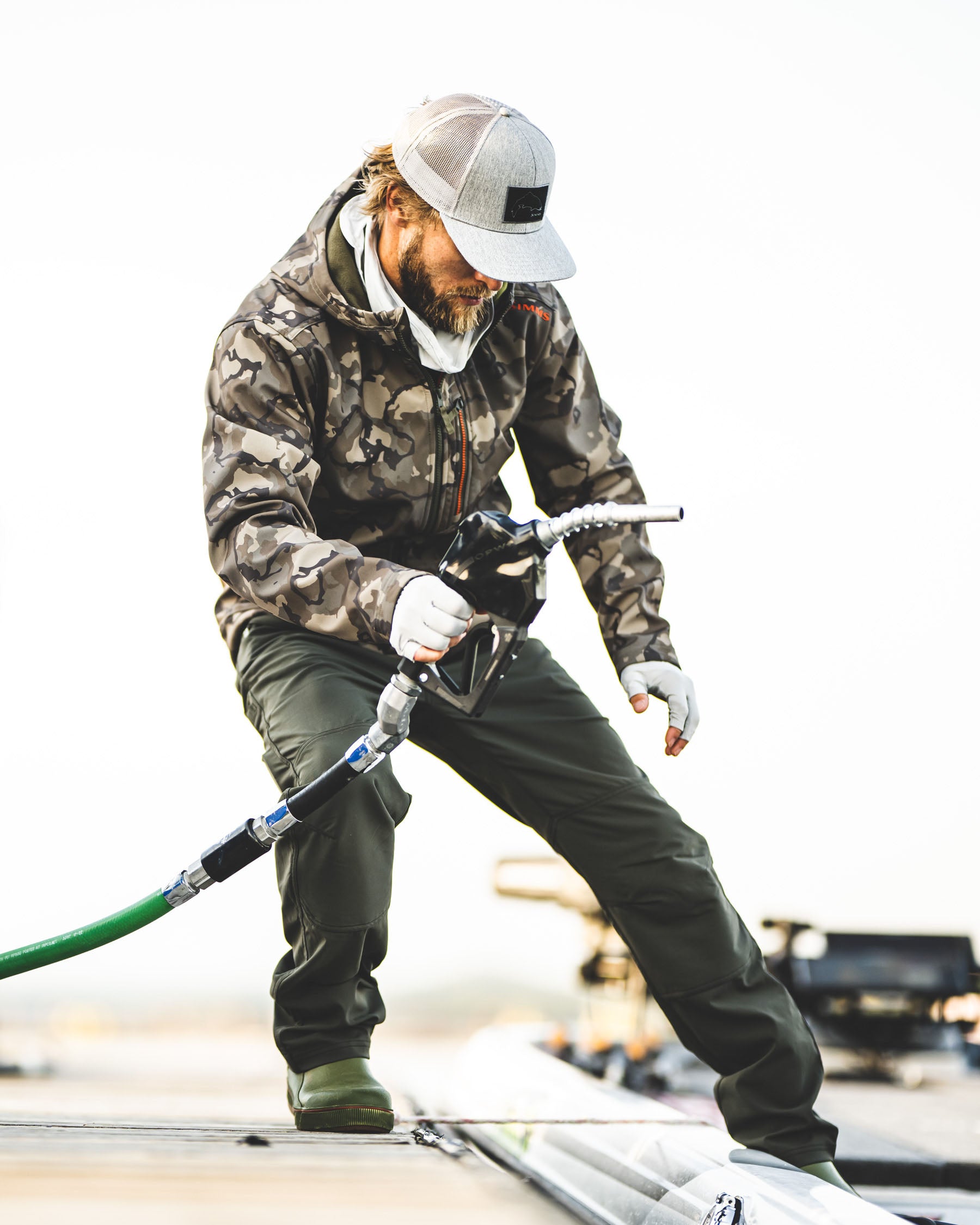 Mens Stretch Woven Fishing Pants with DWR Finish