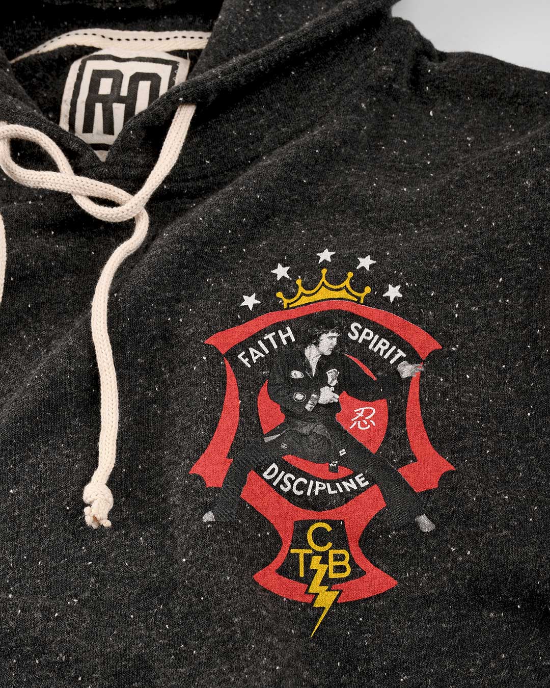 Black TCB Emblem Pullover Hoody - Elvis Presley Official Licensed Apparel