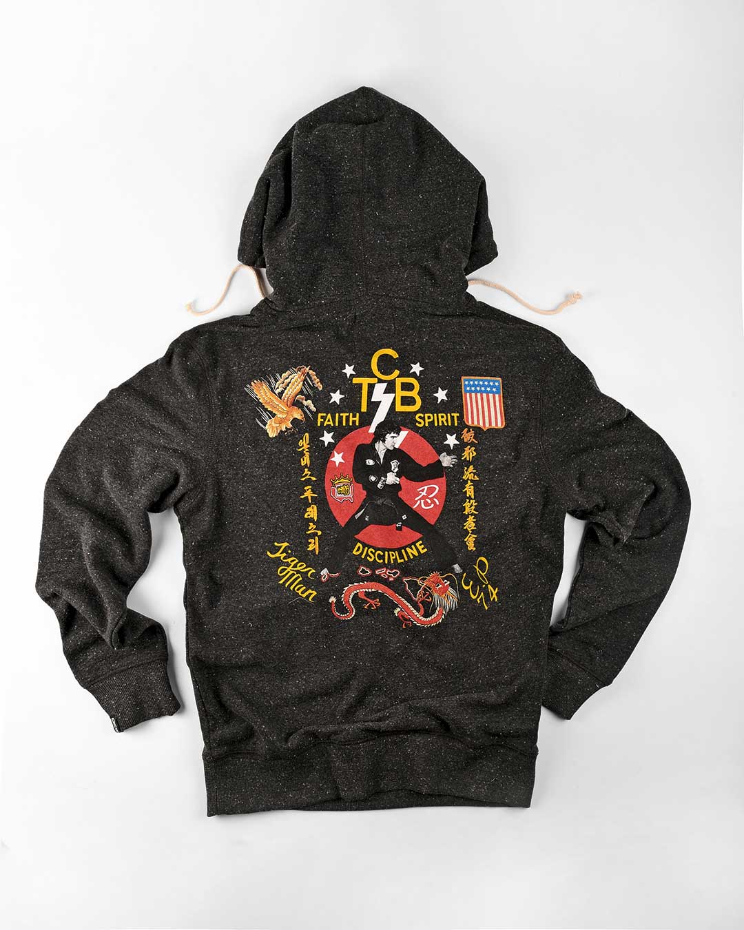 Black TCB Emblem Pullover Hoody - Elvis Presley Official Licensed Apparel