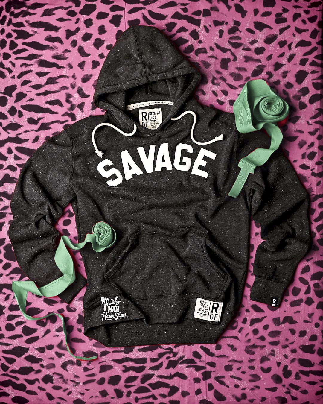 BlackSavageSkull Print Pullover Hoody for Macho Fans