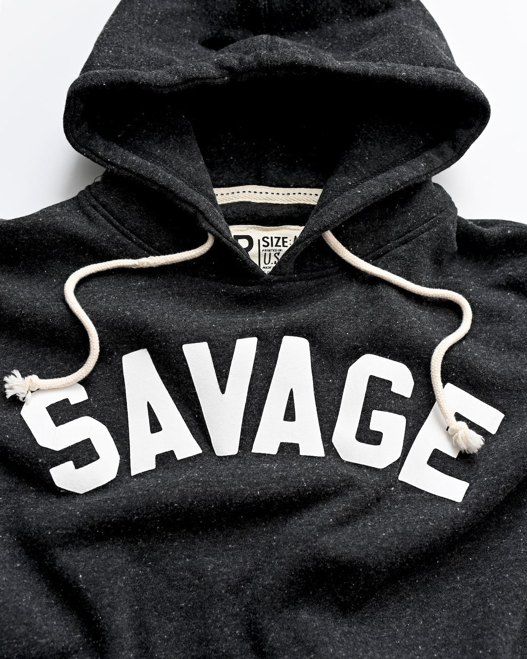 BlackSavageSkull Print Pullover Hoody for Macho Fans