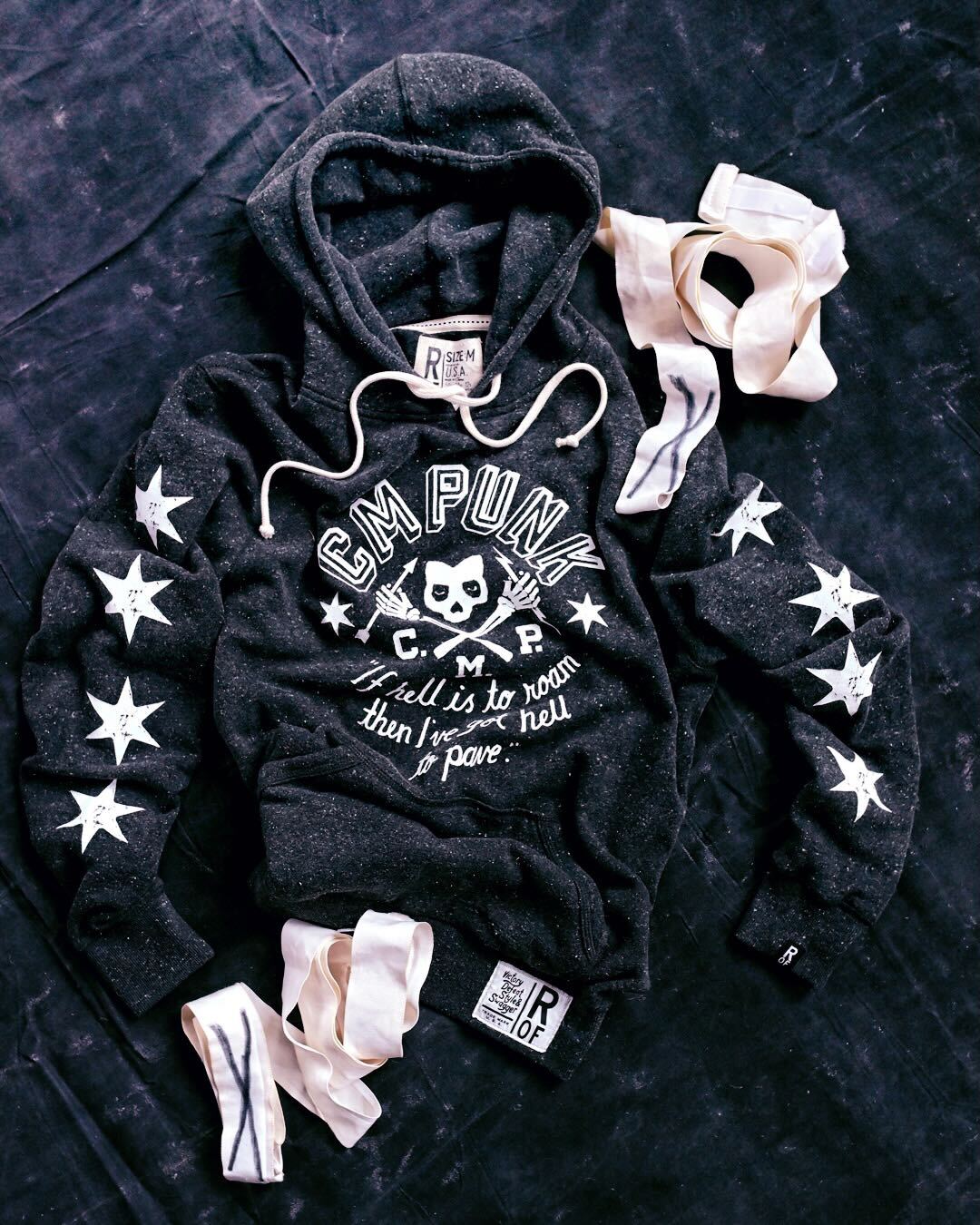 Rebellious Punk Black Pullover Hoody