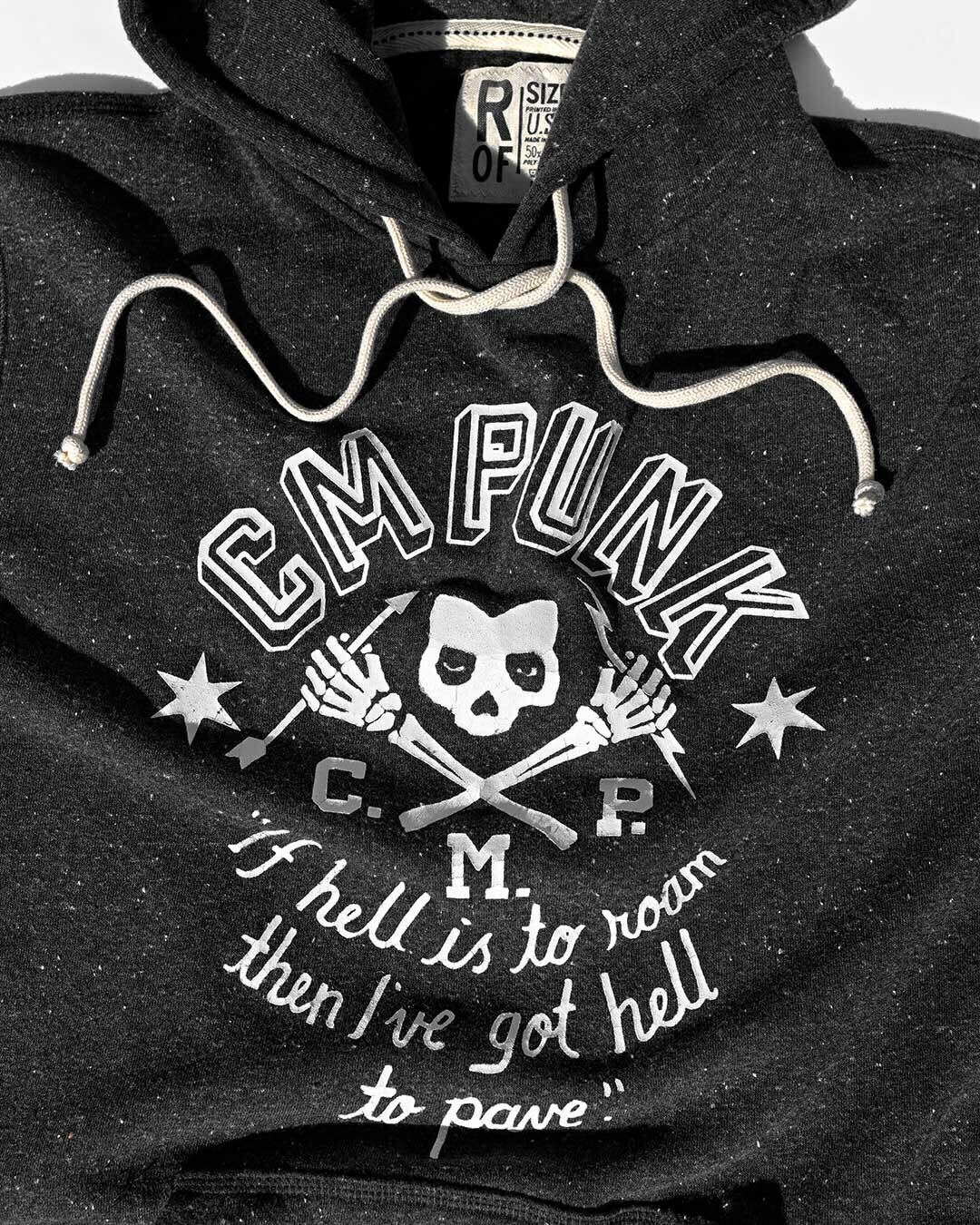 Rebellious Punk Black Pullover Hoody