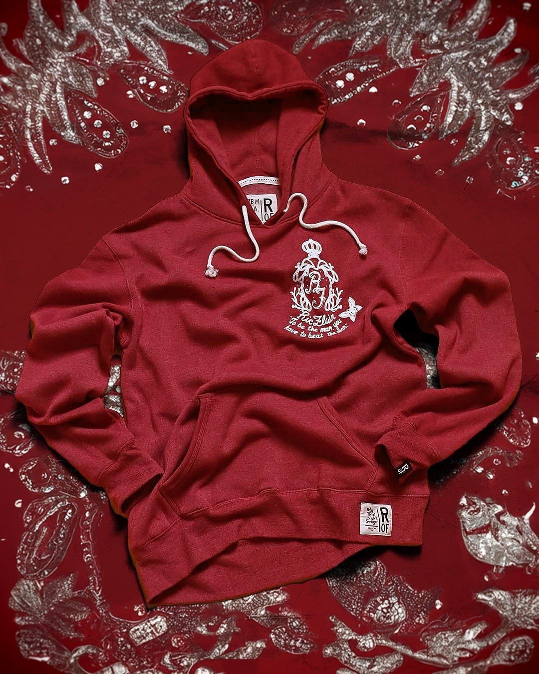 Cardinal Pullover Hoody with Premium Vintage Print