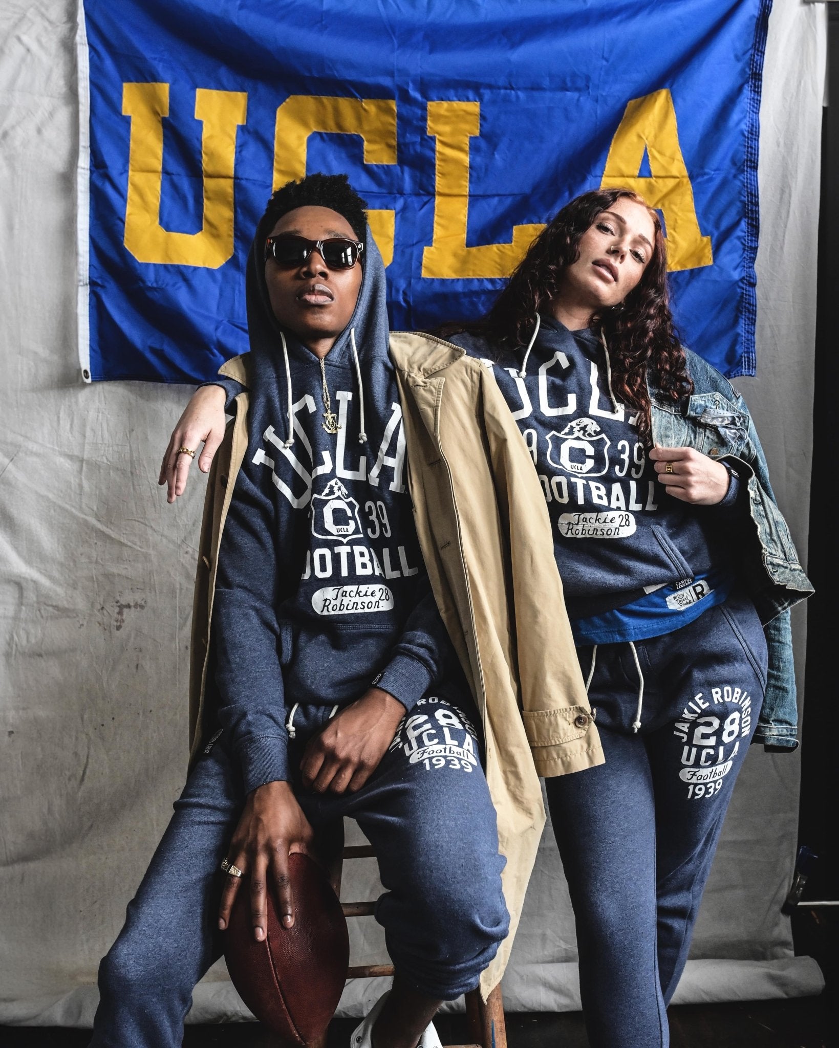 UCLA Jackie Robinson Campus Legends Navy Pullover Hoody