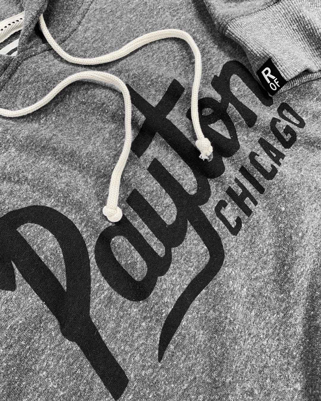 Walter Payton Heather Grey Scripted Pullover Hoody