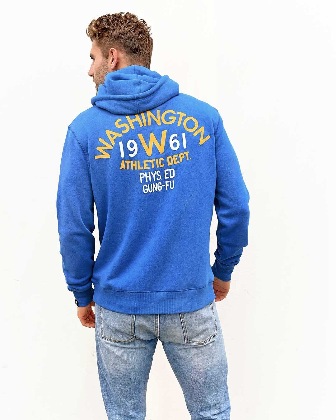Blue Heather Bruce Lee Inspirational Vintage Pullover Hoody
