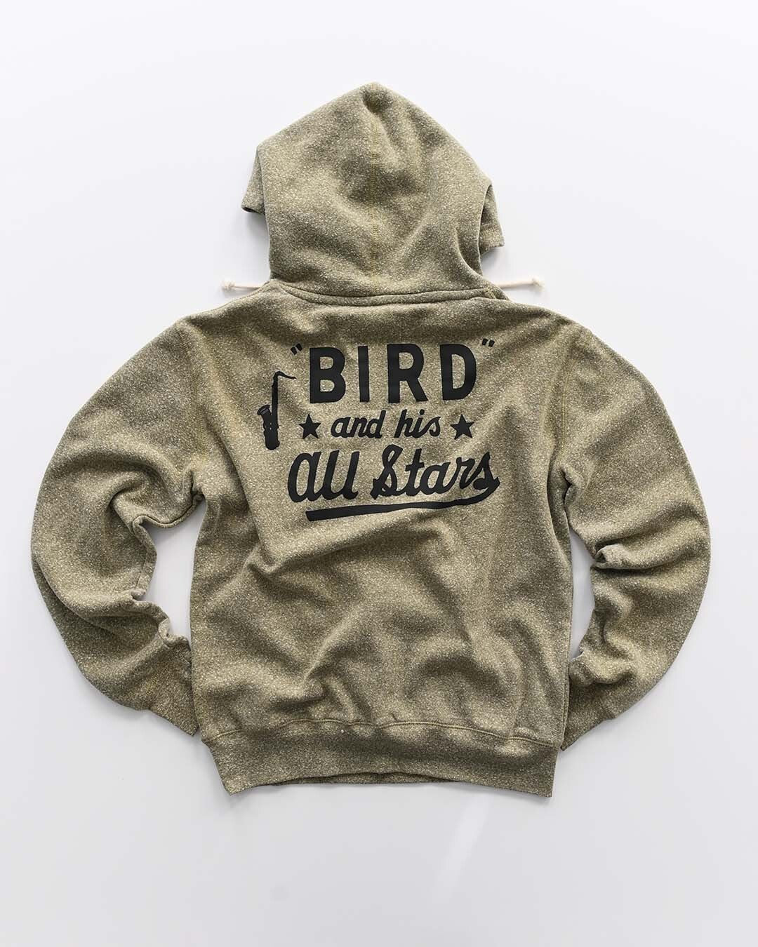 Heather Olive55 Premium Hoody - Charlie Parker Tribute