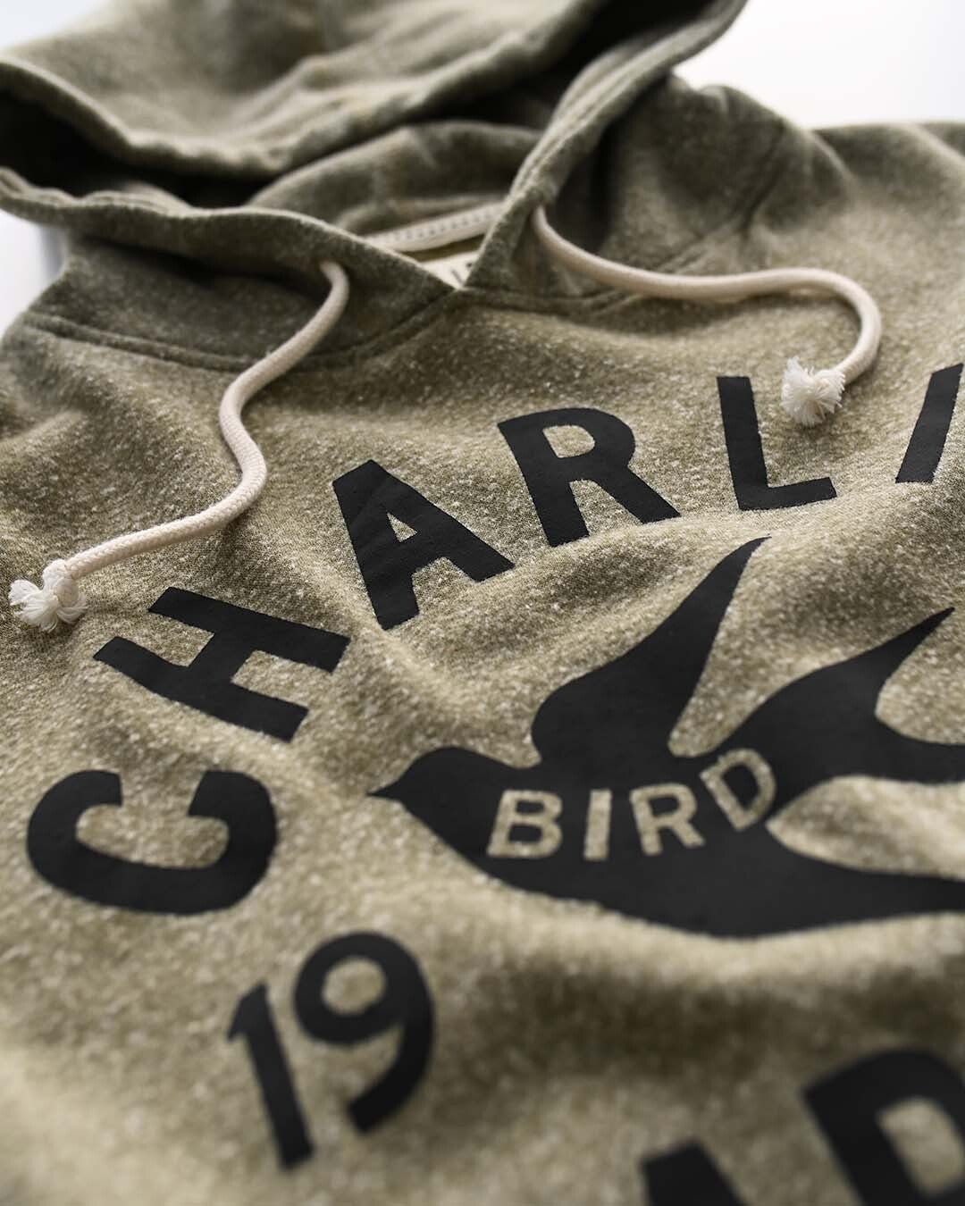 Heather Olive55 Premium Hoody - Charlie Parker Tribute