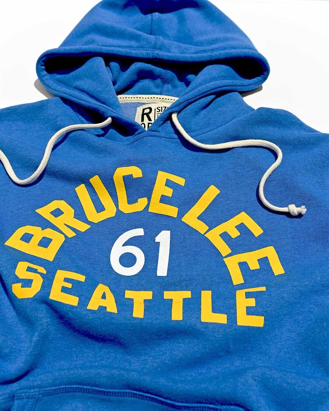 Blue Heather Bruce Lee Inspirational Vintage Pullover Hoody
