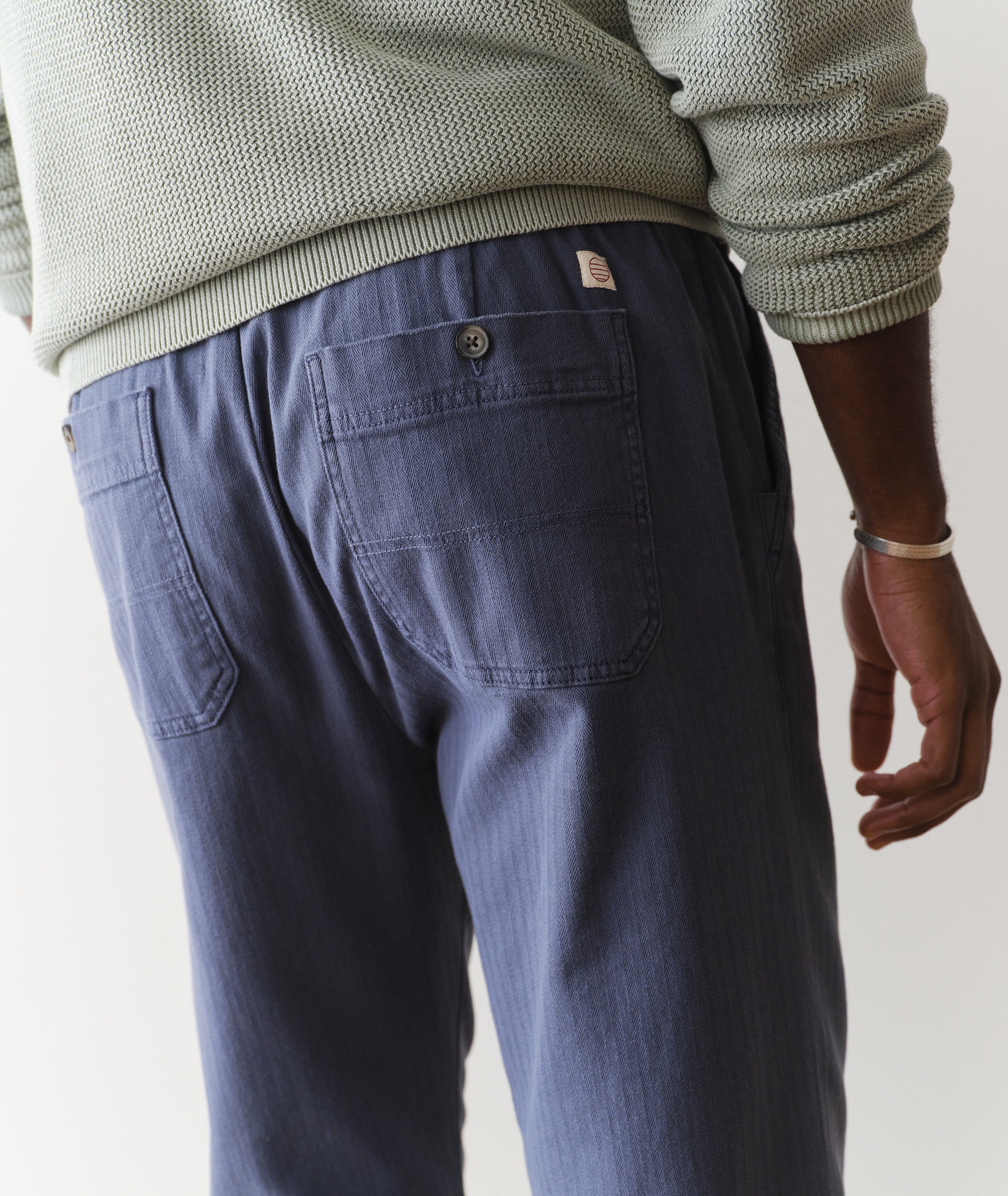 Saturday Relaxed Fit Herringbone Pant