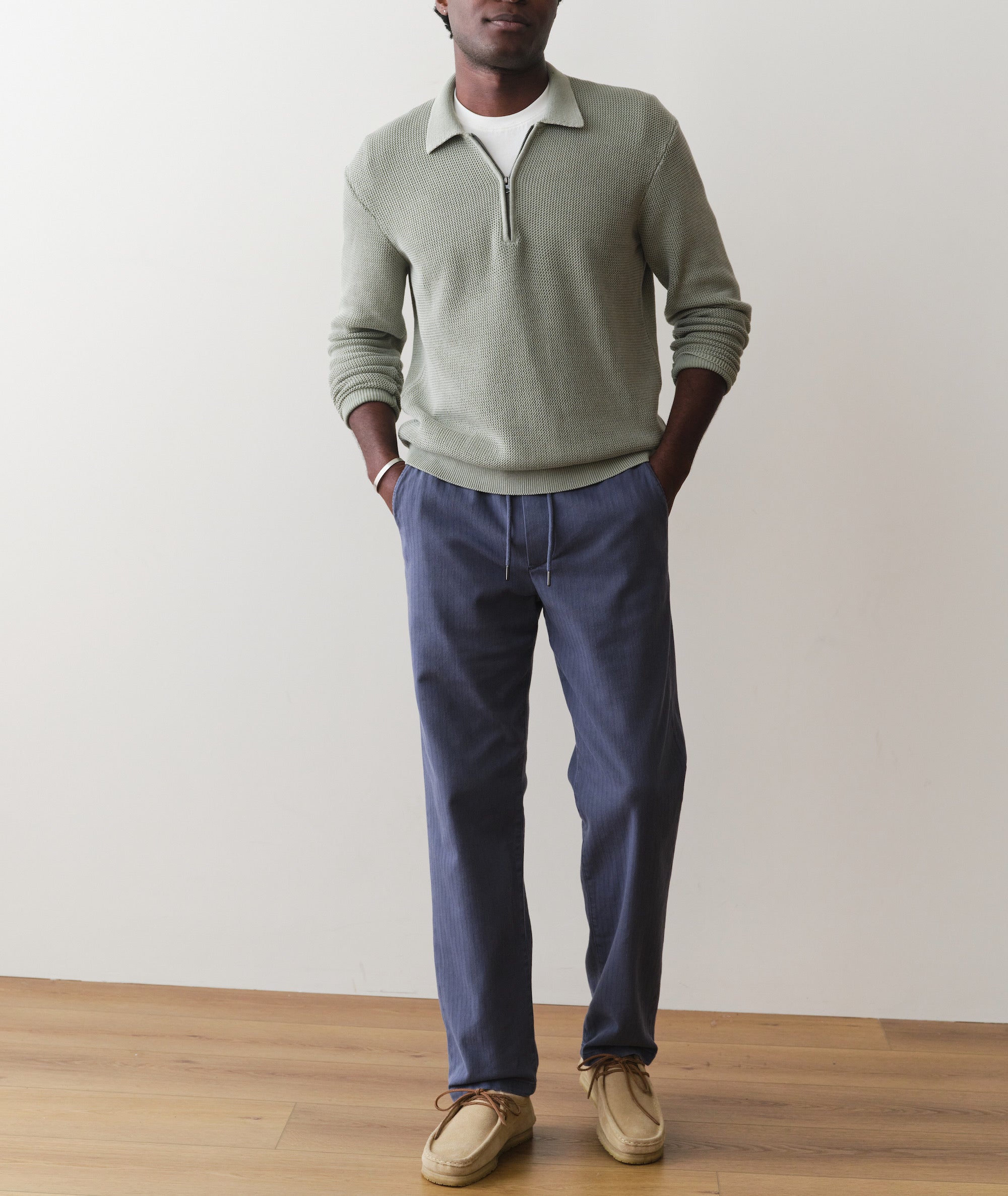 Saturday Relaxed Fit Herringbone Pant