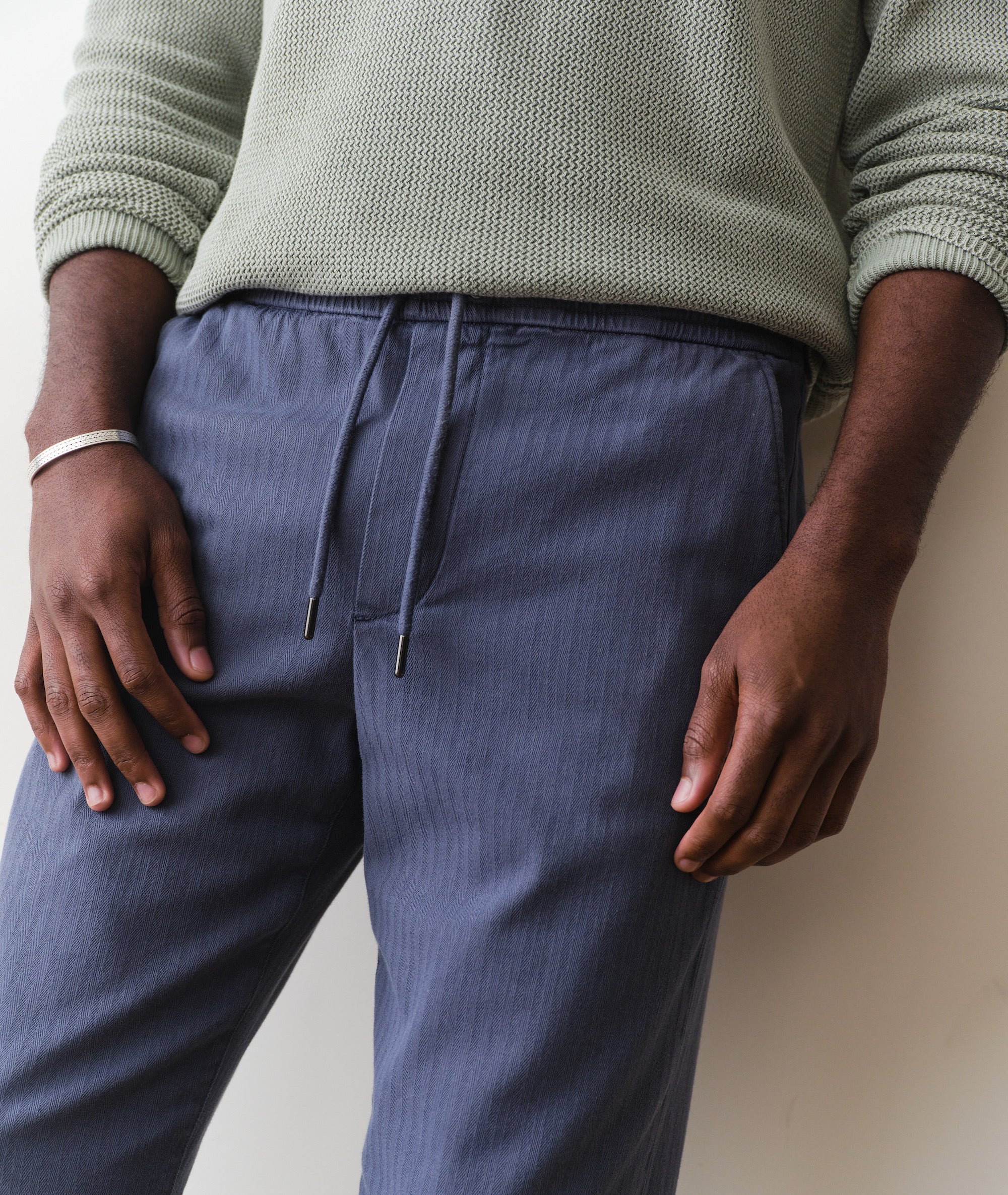 Saturday Relaxed Fit Herringbone Pant