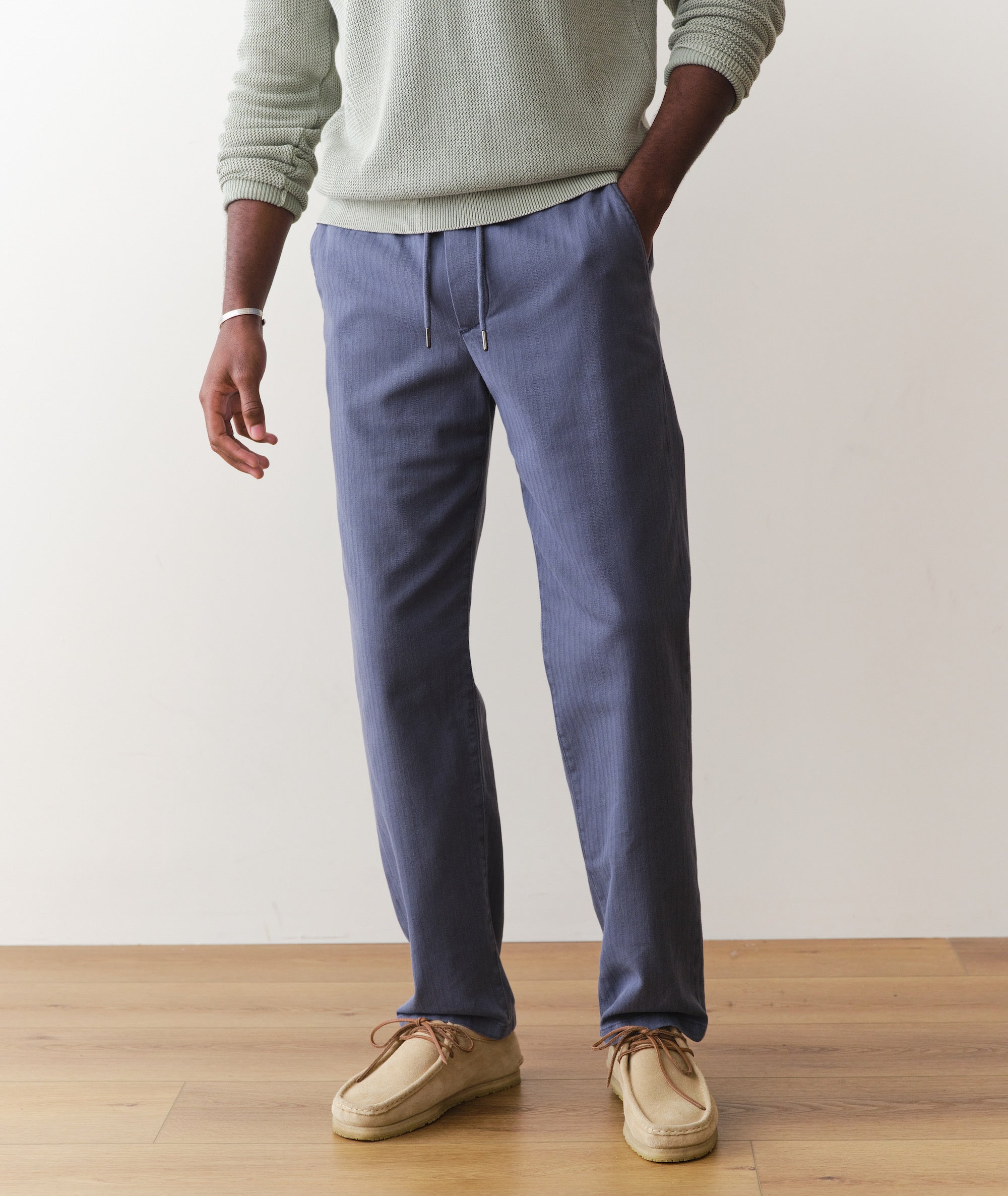 Saturday Relaxed Fit Herringbone Pant
