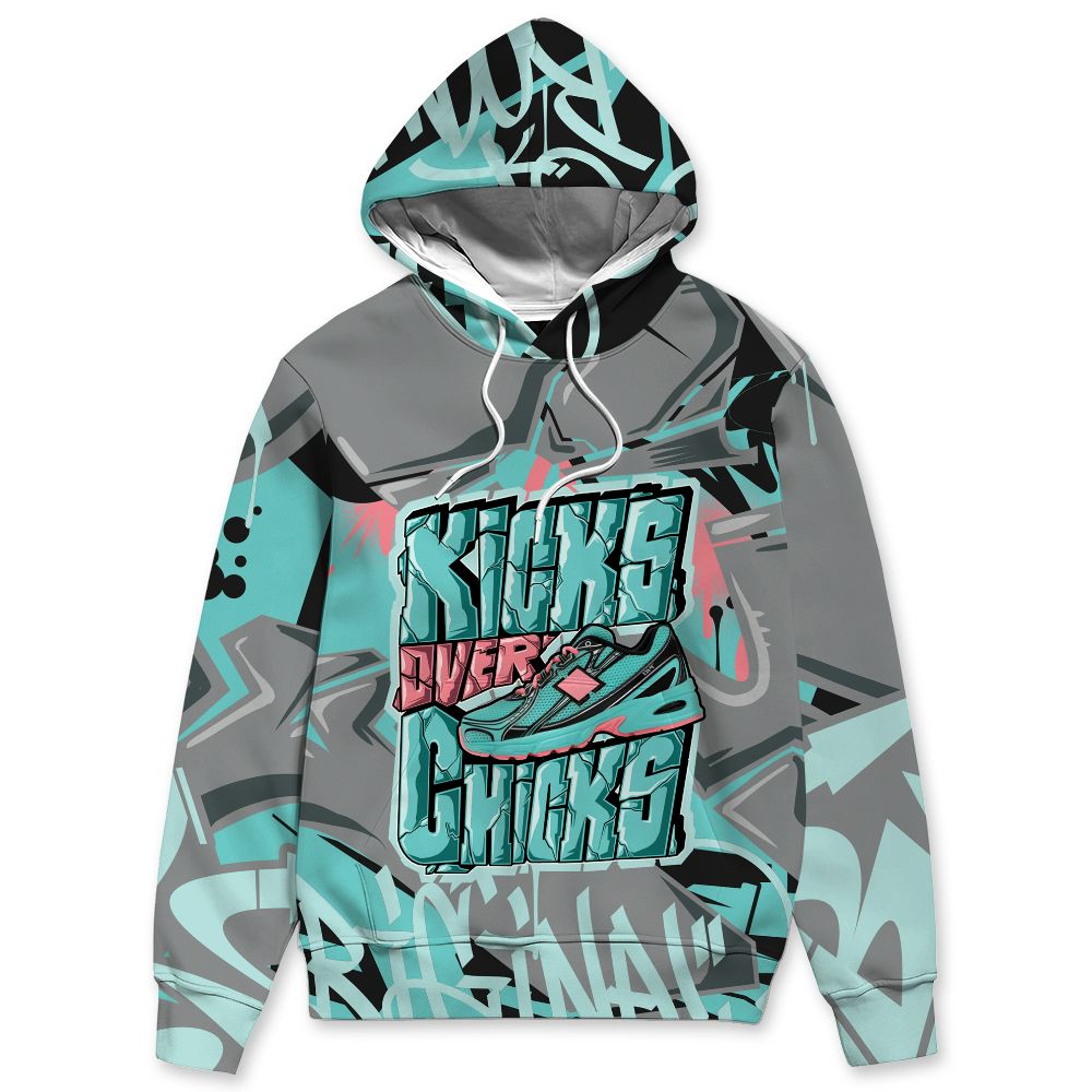 NBL 740 Cyber Jade NastyJamz Hoodie Match Kicks Over Chicks All-Over Print