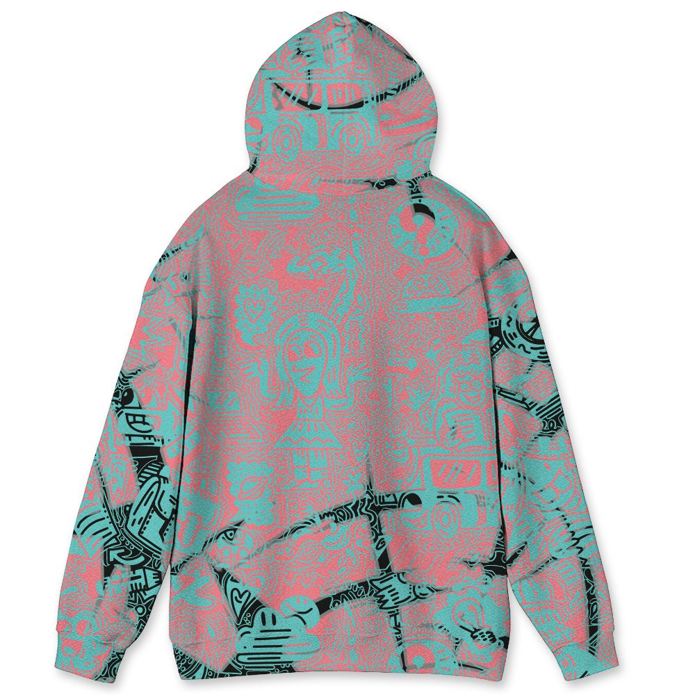 NBL 740 Cyber Jade NastyJamz Hoodie Match Back To School Pattern All-Over Print