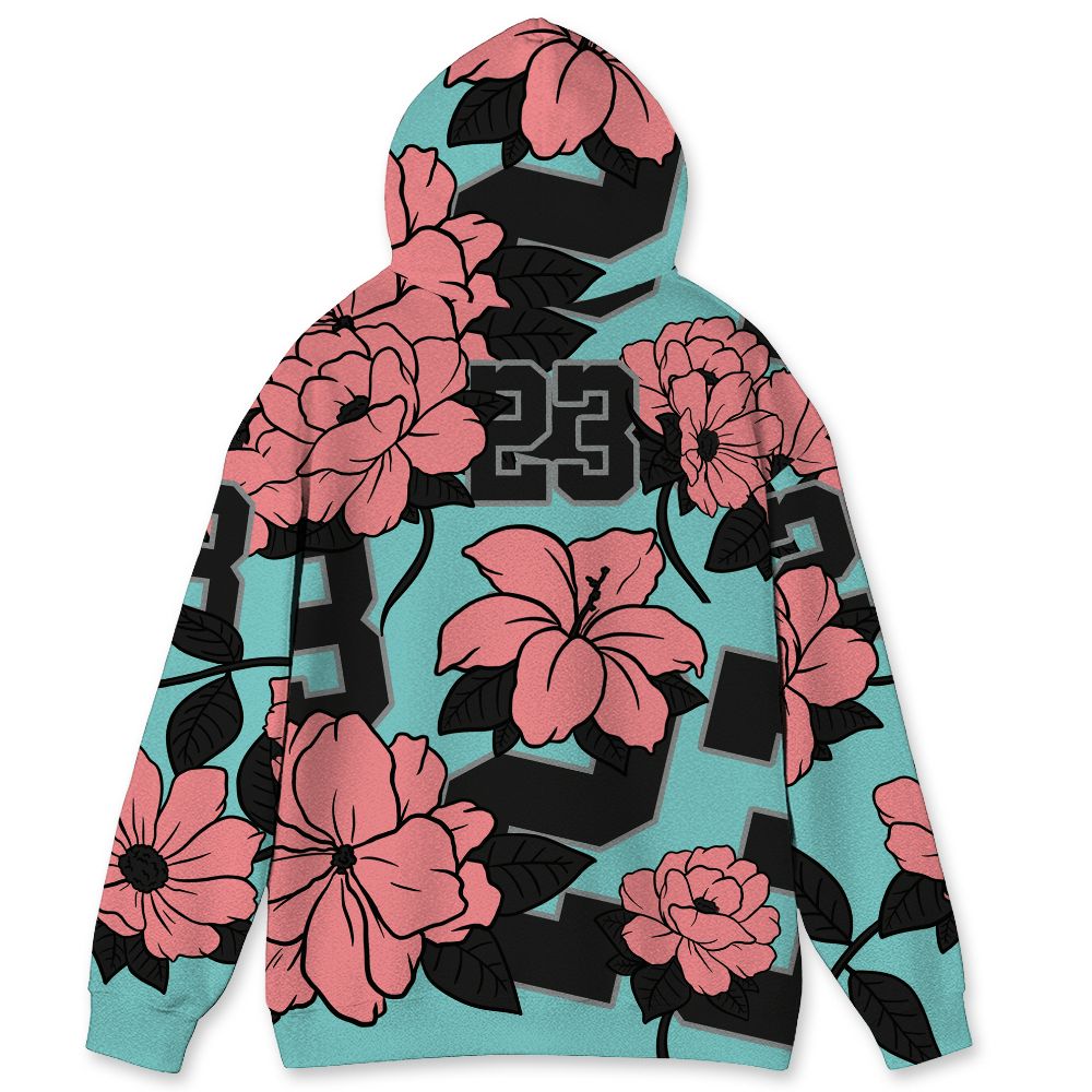 NBL 740 Cyber Jade NastyJamz Hoodie Match 23 Floral All-Over Print Flower
