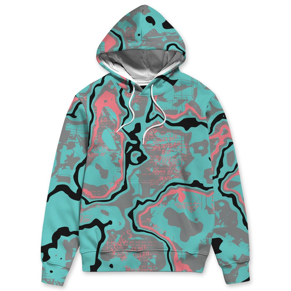NBL 740 Cyber Jade NastyJamz Hoodie Match Pattern Love Kills You All-Over Print