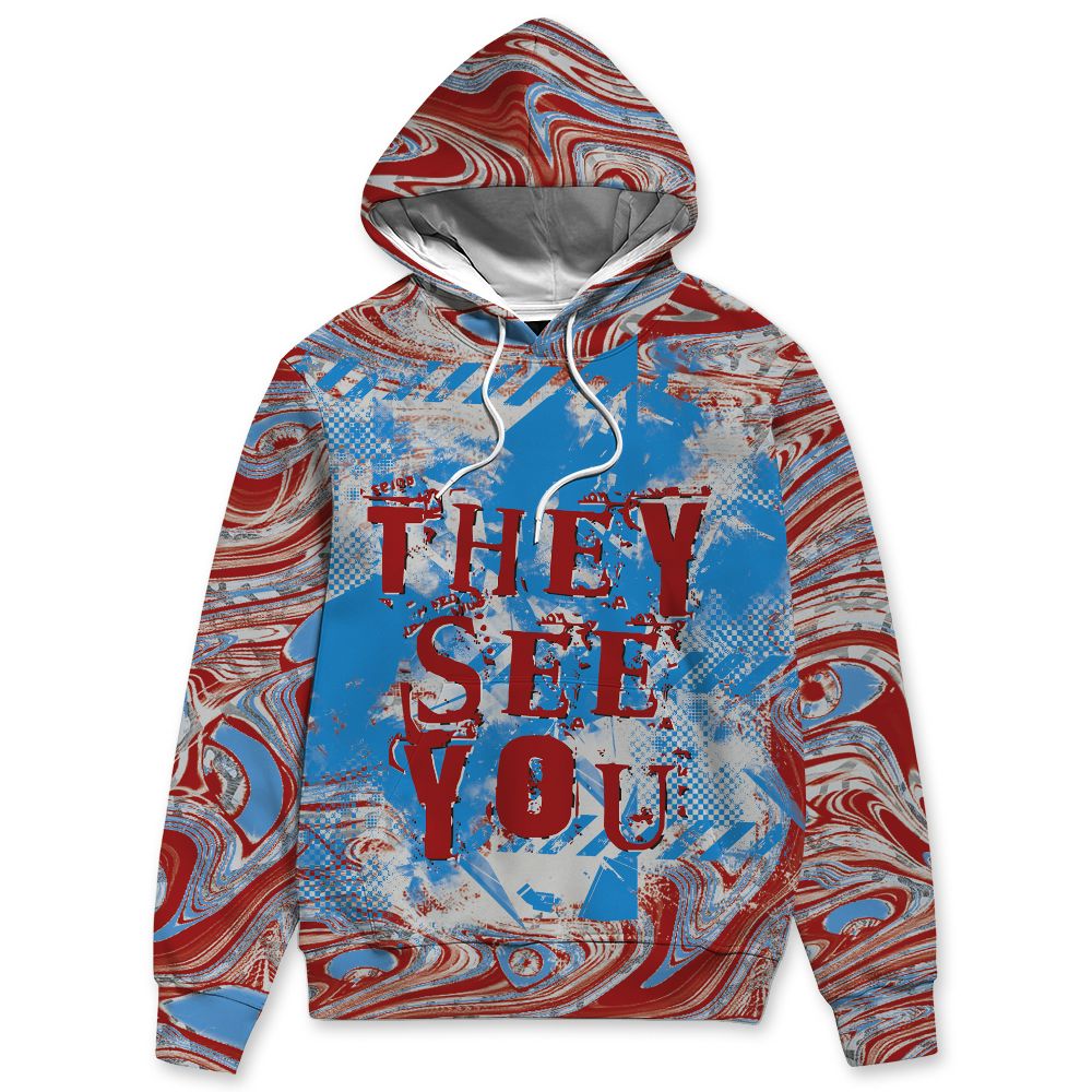 Spizike Bordeaux NastyJamz Hoodie Match They See You All-Over Print