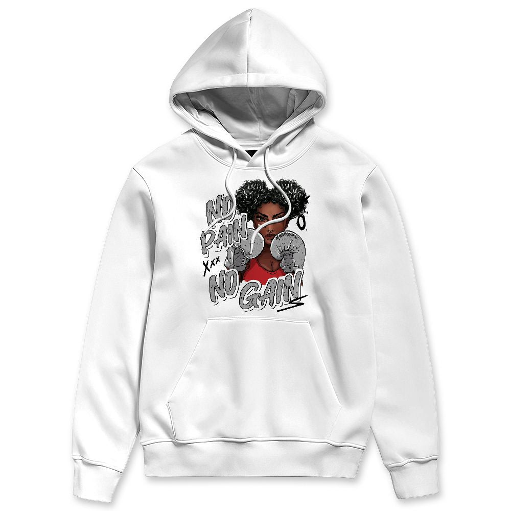 White Cement 4s NastyJamz Hoodie Match PainGain Boxing Custom