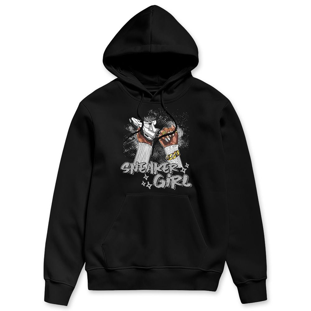 White Cement 4s NastyJamz Hoodie Match Sneaker Girl Nail