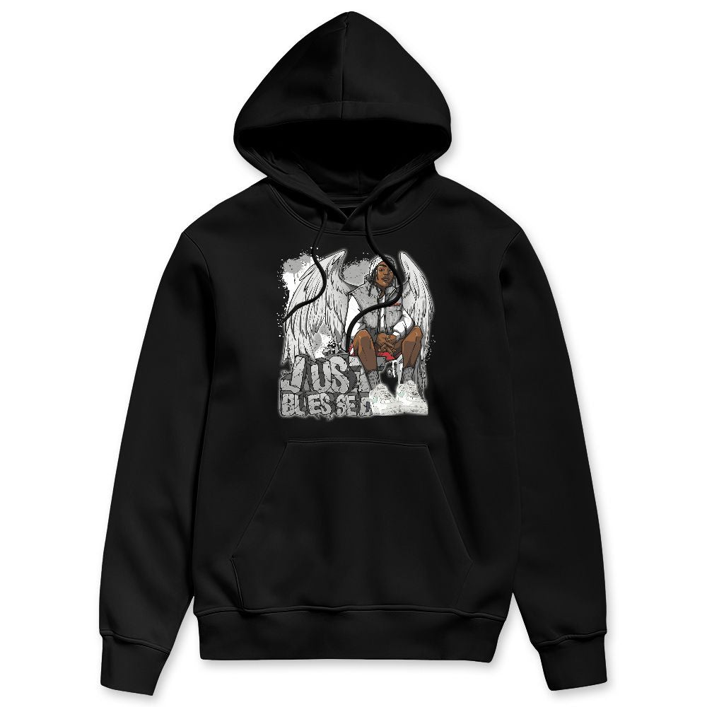 White Cement 4s NastyJamz Hoodie Match Just Blessed