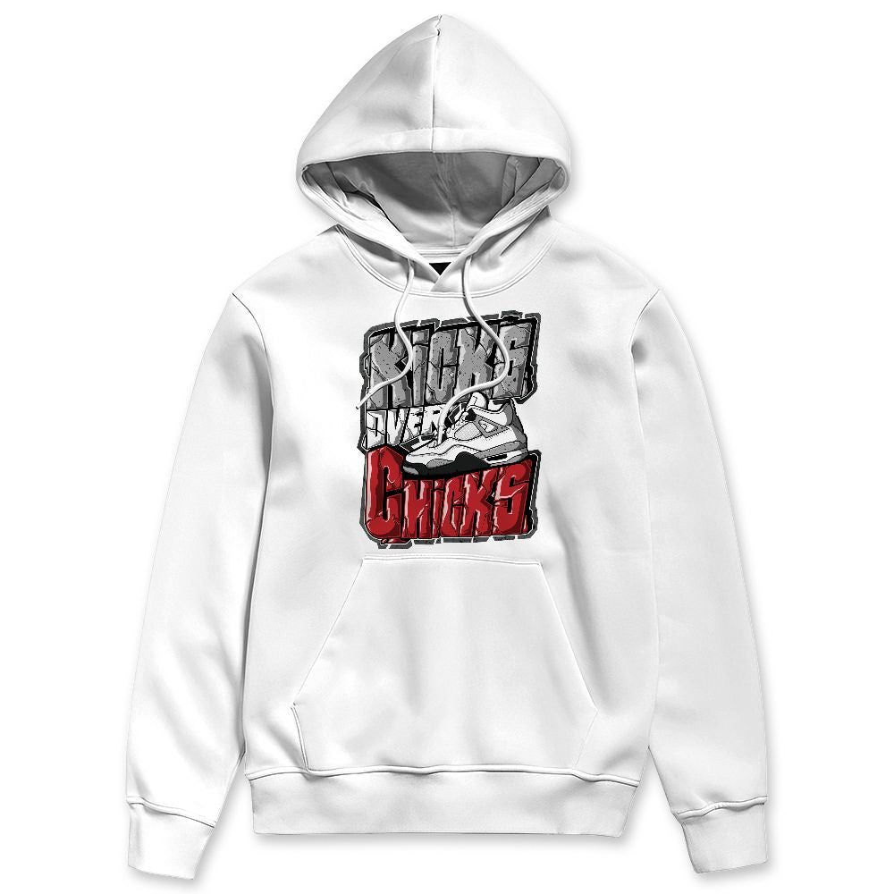 White Cement 4s NastyJamz Hoodie Match Kicks Over Chicks