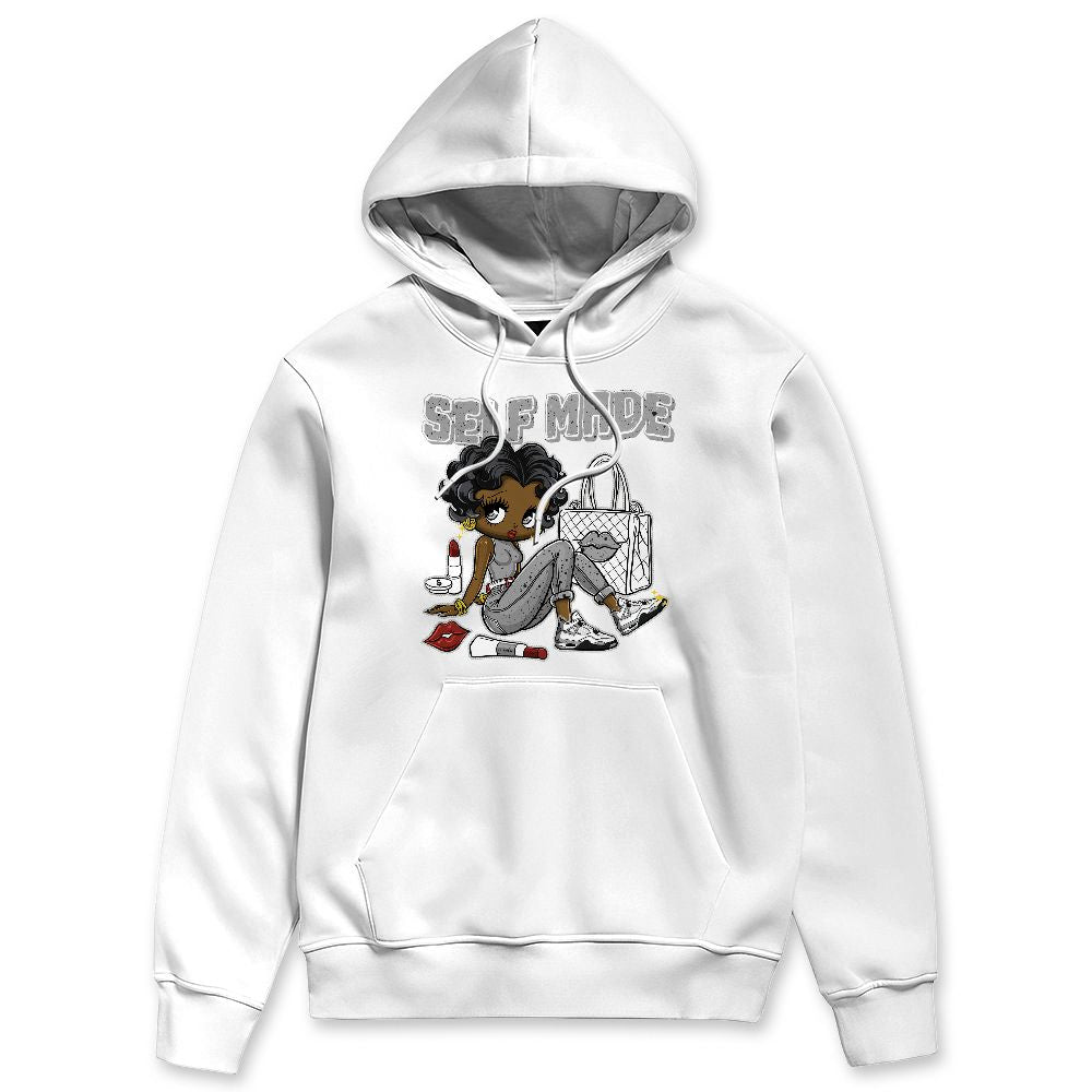White Cement 4s NastyJamz Hoodie Match Sneaker Girl Selfmade