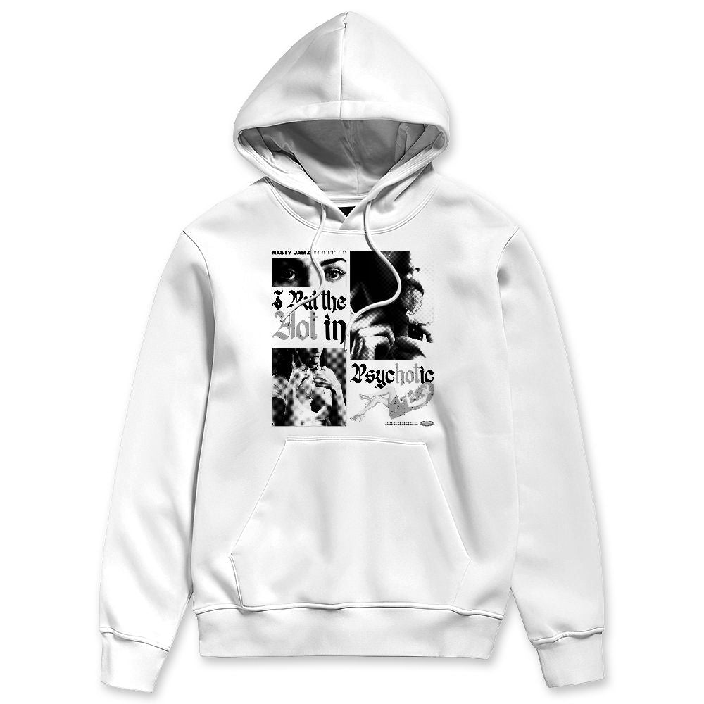 White Cement 4s NastyJamz Hoodie Match Hot In Psychotic