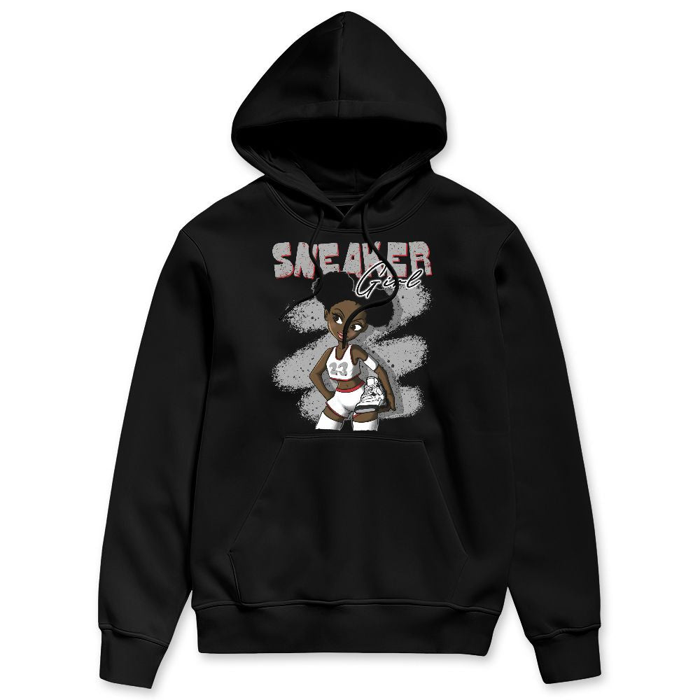 White Cement 4s NastyJamz Hoodie Match Black Sneaker Girl