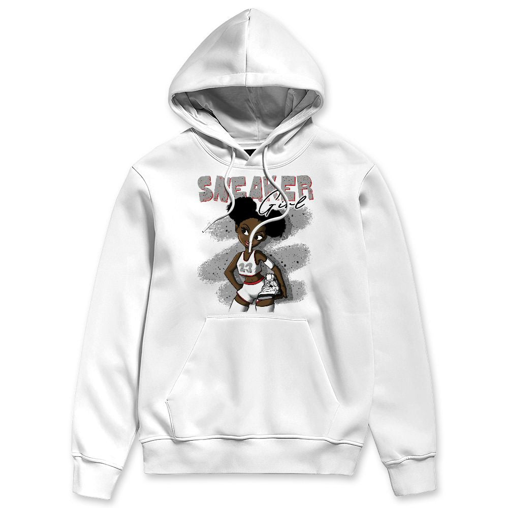 White Cement 4s NastyJamz Hoodie Match Black Sneaker Girl