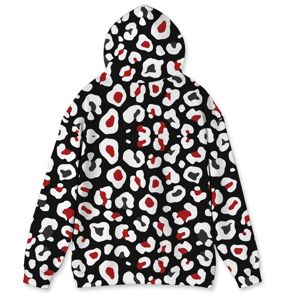 Low Bred 11s NastyJamz Hoodie Match Leopard Pattern All-Over Print